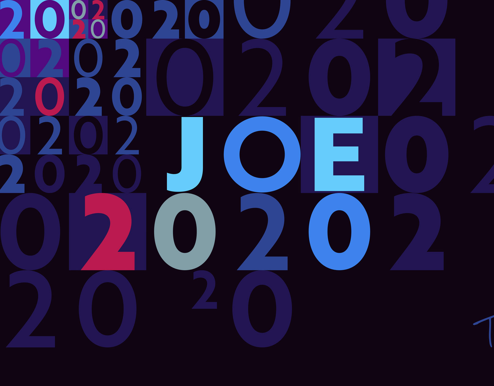 Joe 2020 mosaic for president campain
