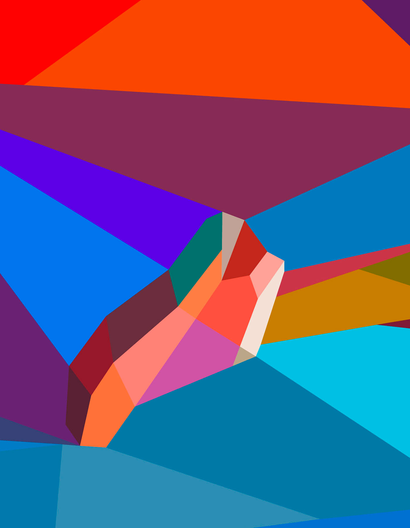 Athletic mosaic illustration