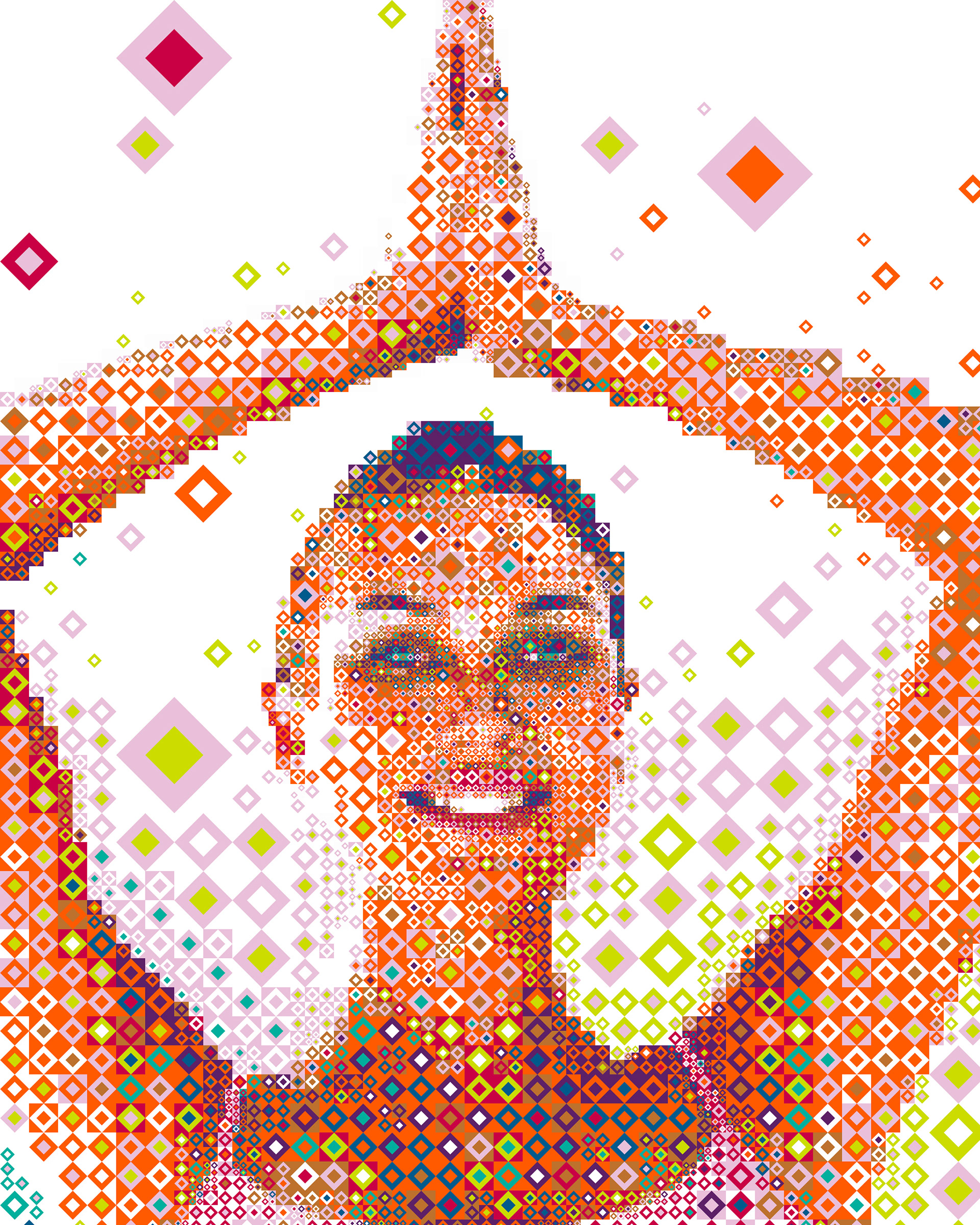 Sport events inspired digital artwork