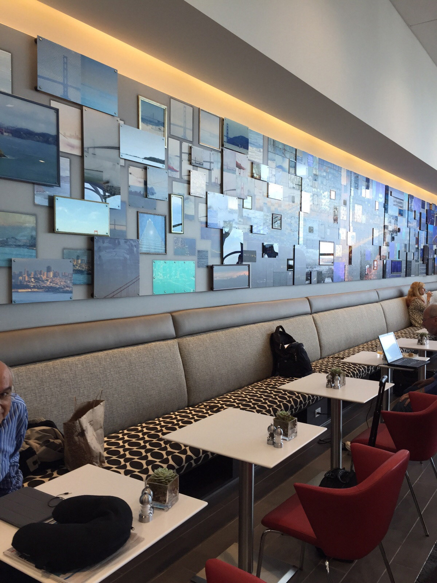 Photomosaic for Delta Sky Club SFO, corporate art