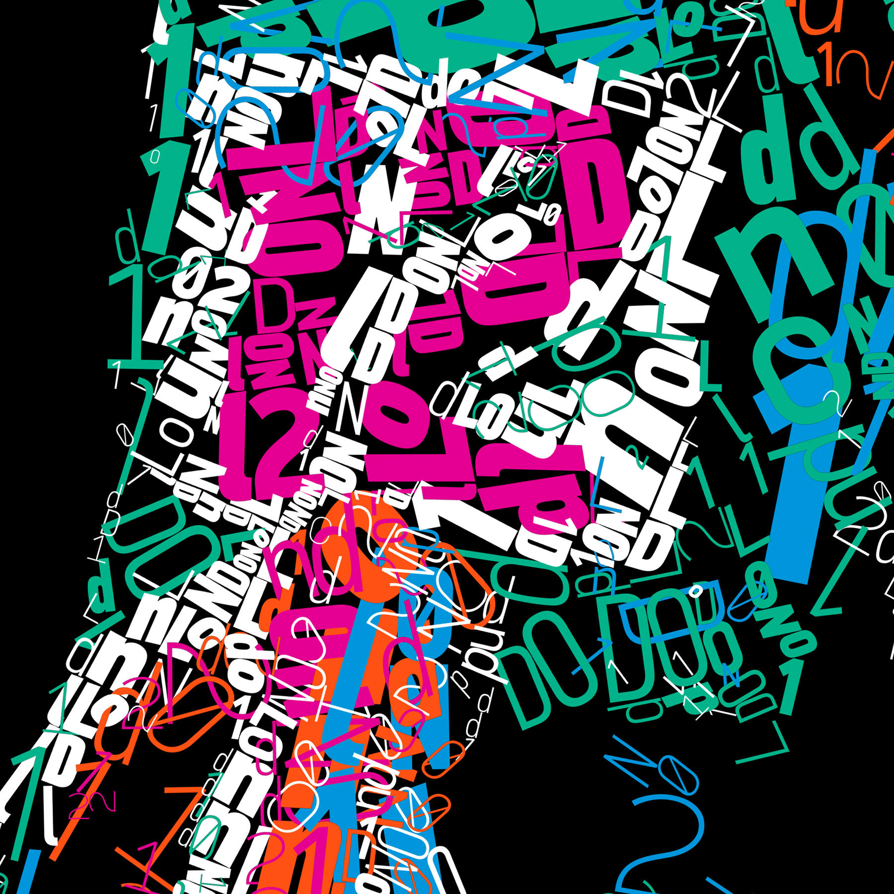 London 2012 theme inspires dynamic alphabet in digital mosaic art