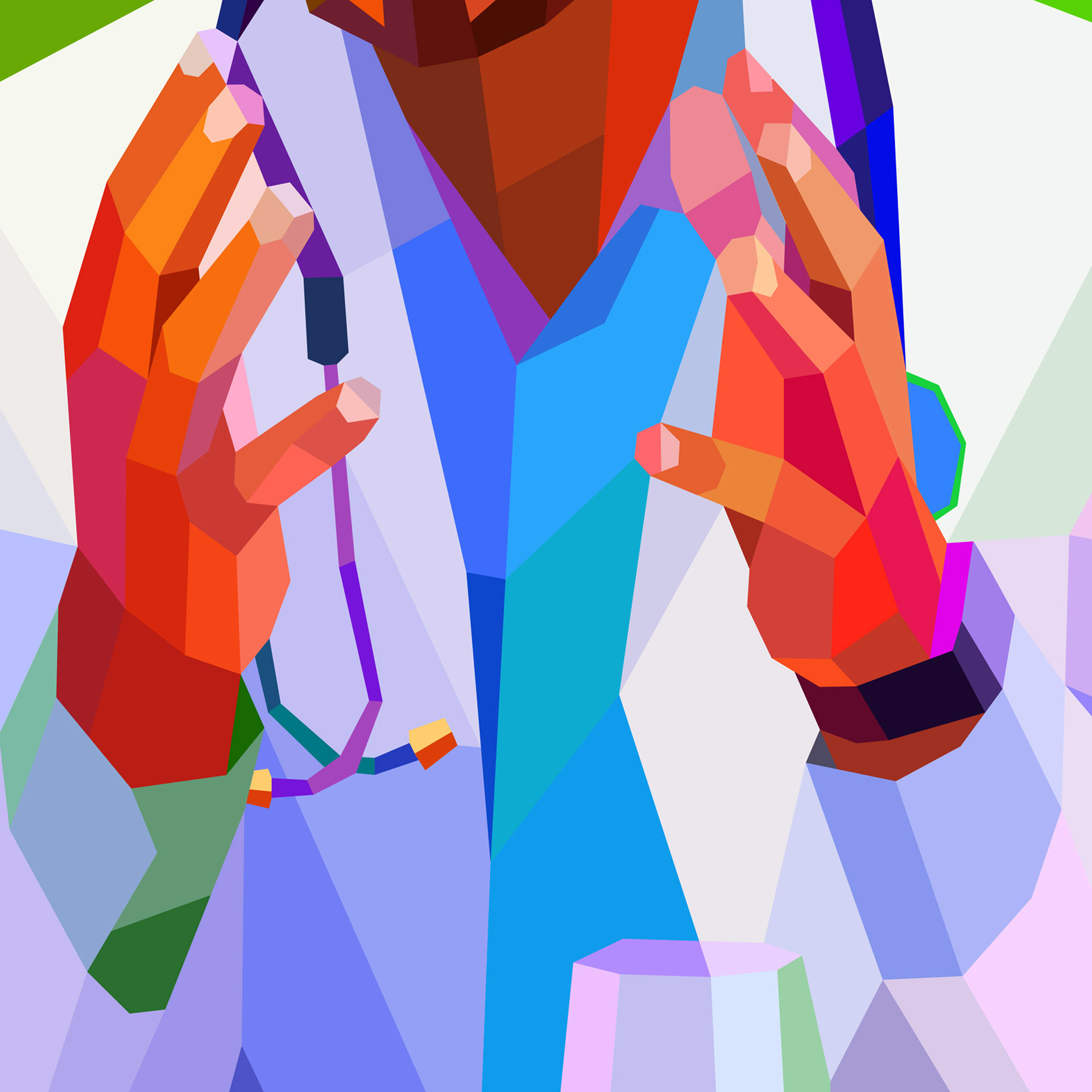 Digital illustrations from colors in motion