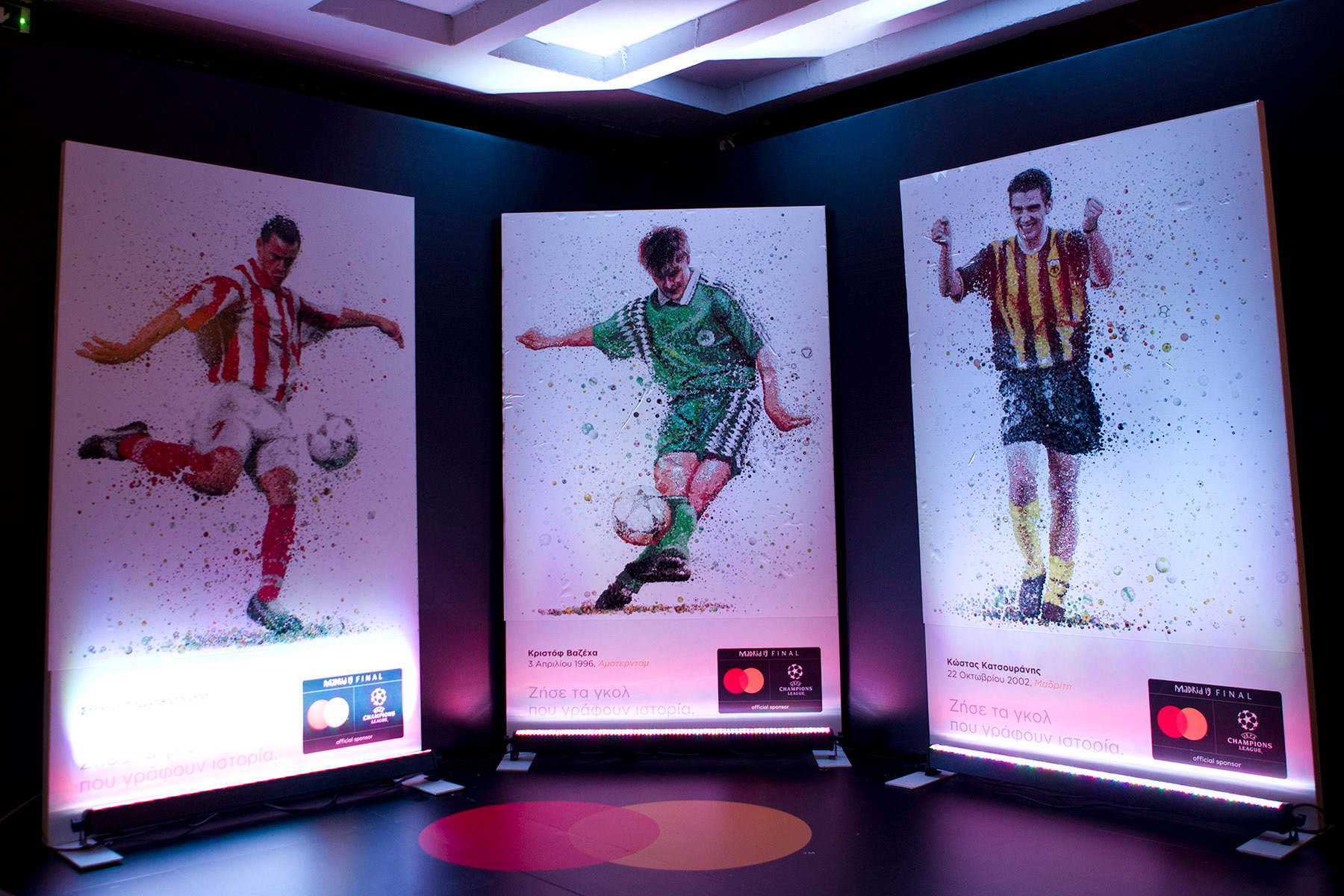 MasterCard Greece’s digital mosaics campaign of historic Greek football goals in UEFA