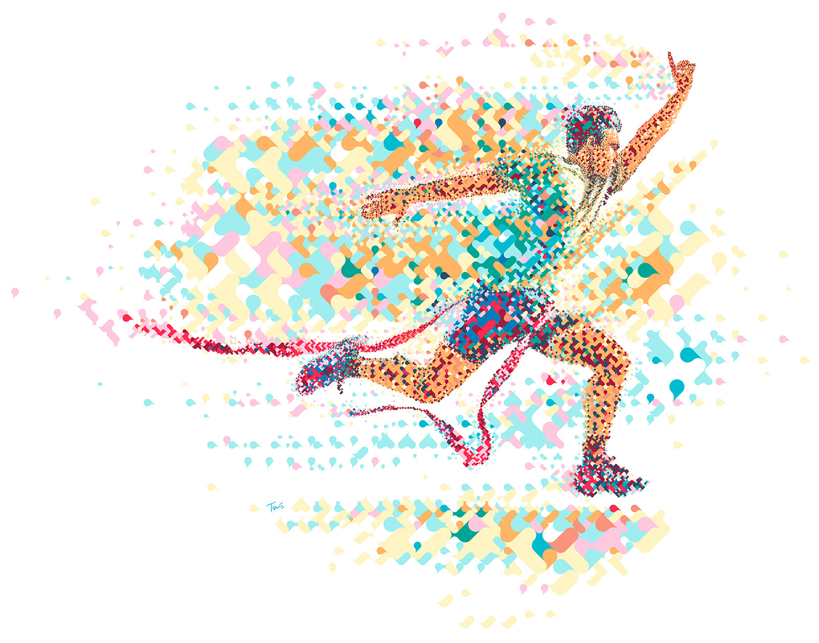 A sport illustration for Dialogue magazine