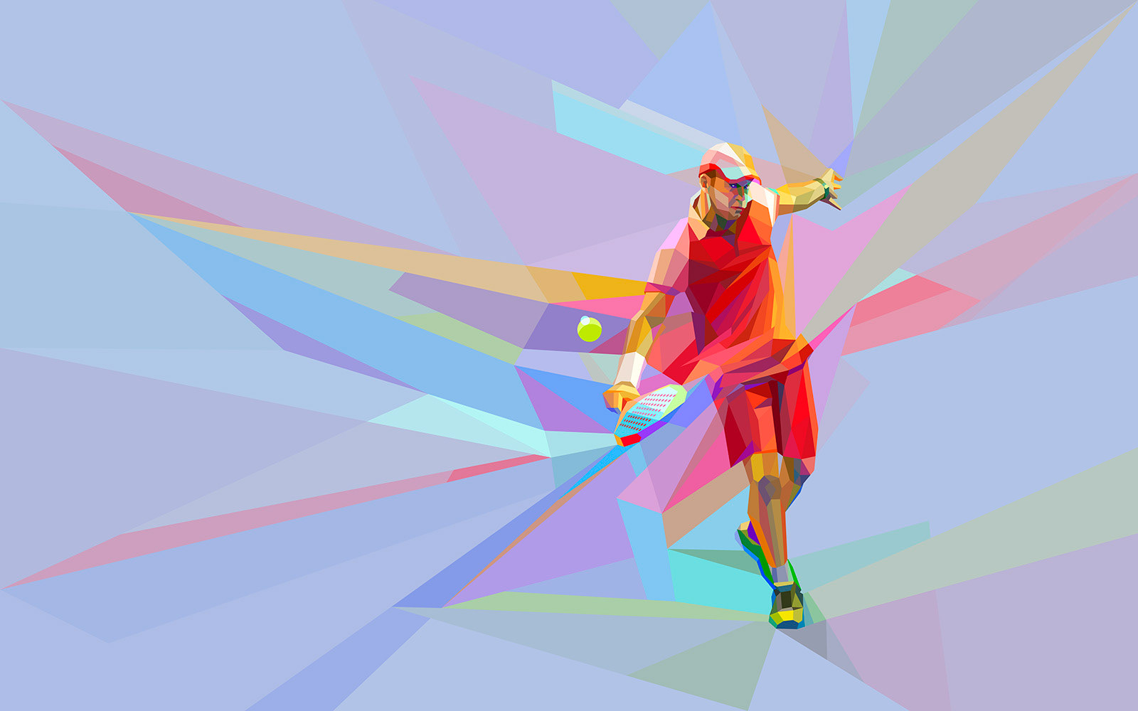 Creative padel sport artwork with modern aesthetics and athletic energy