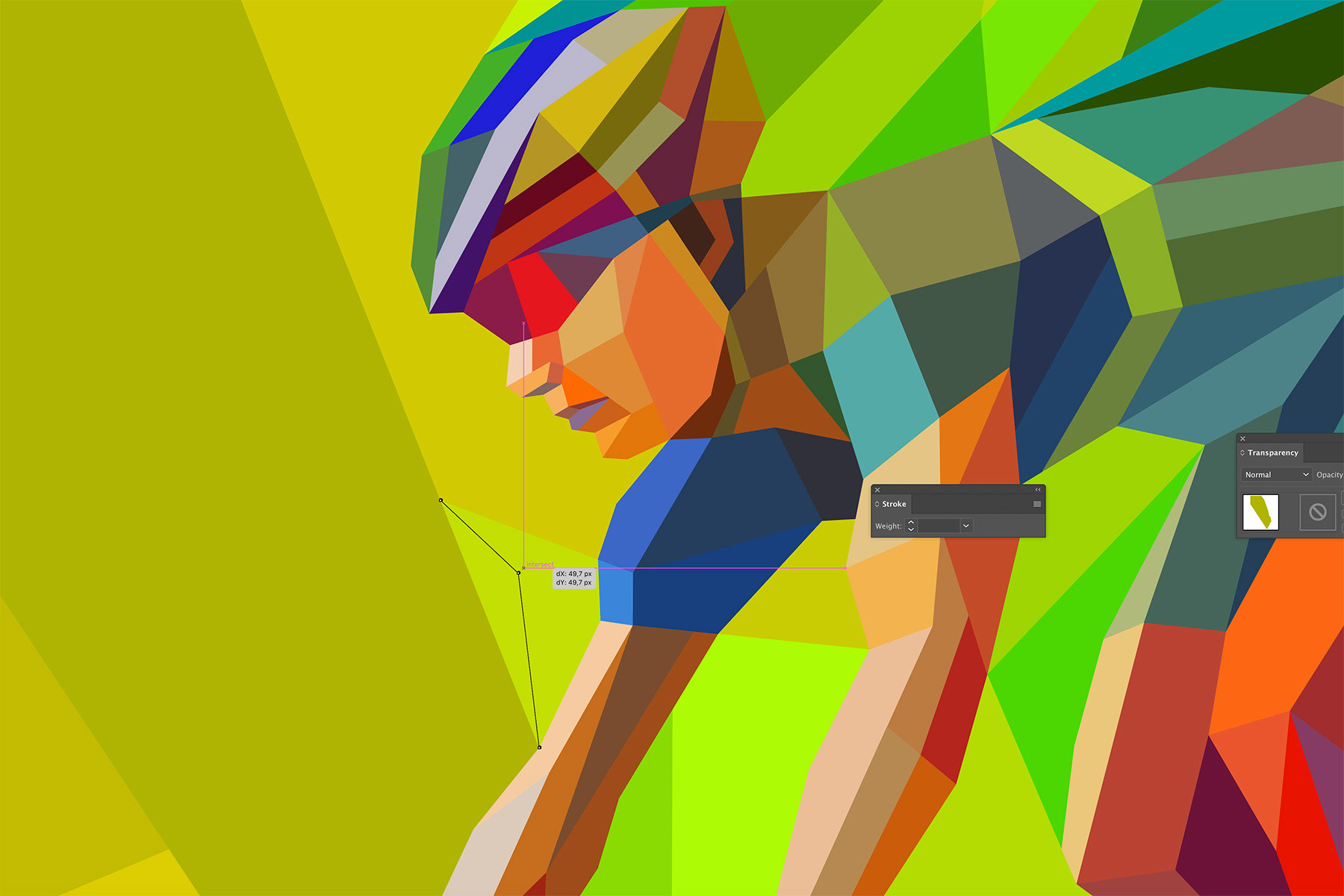 Sports event branding illustration