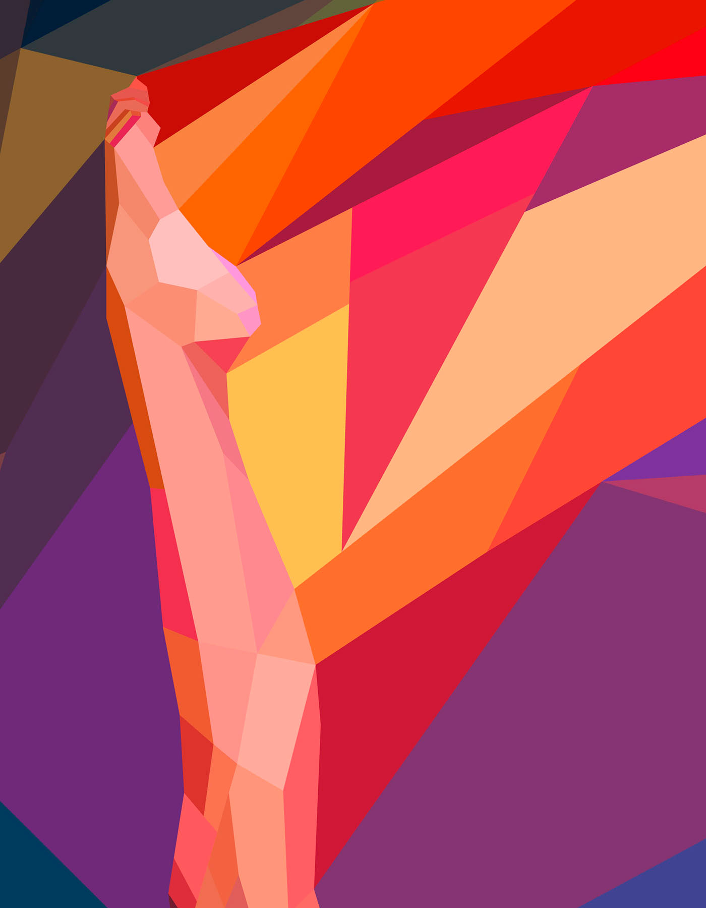 Sports industry art digital illustration for London Olympics