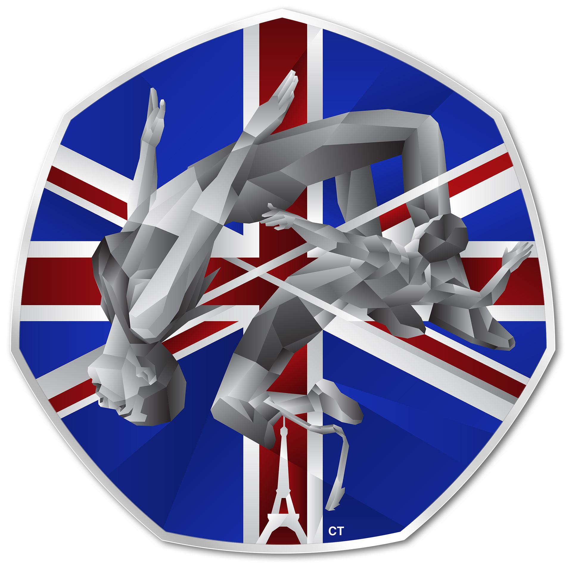 Color Neofuturistic design for the Olympics