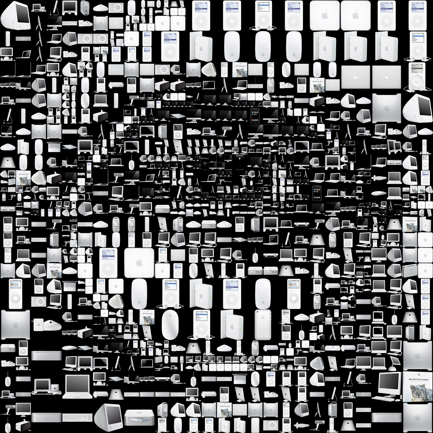 Steve Jobs in a mosaic style, editorial art for global media