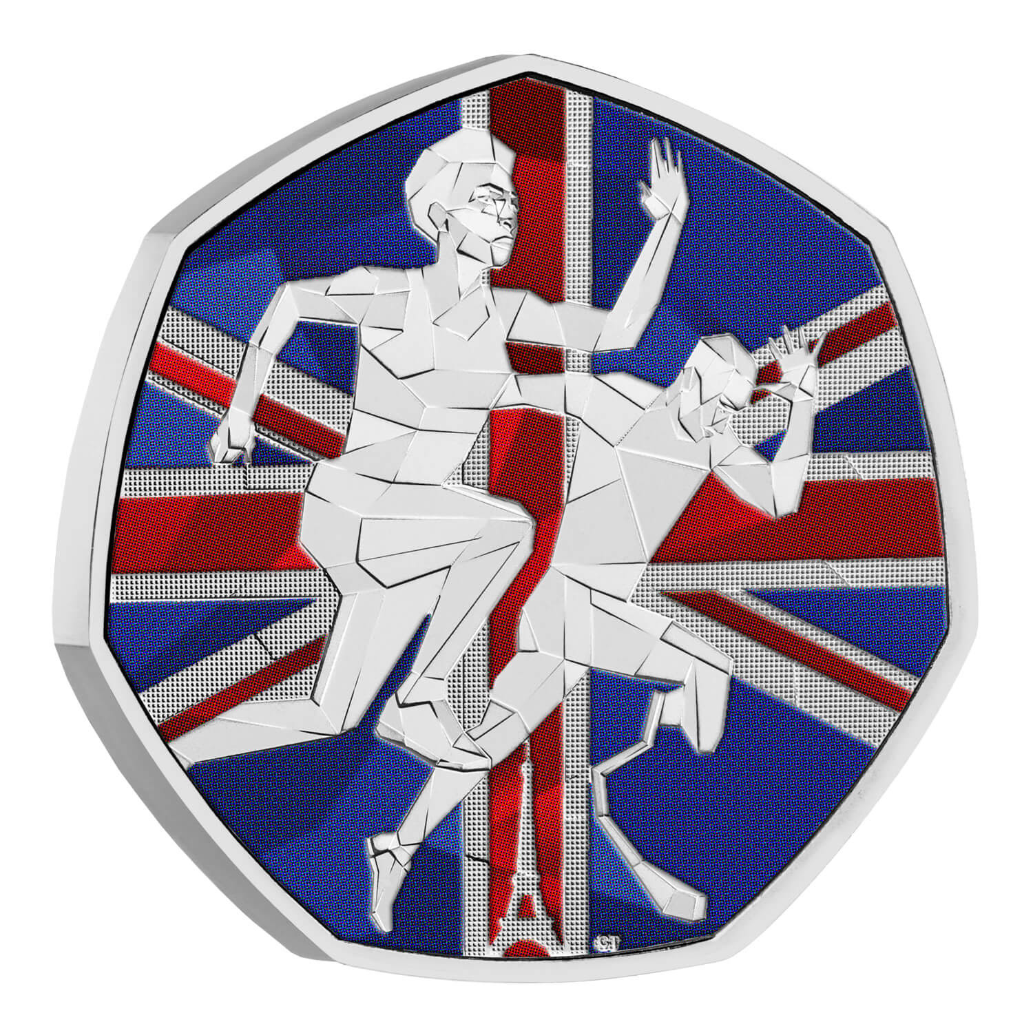 Dynamic coin illustration for Team GB in color