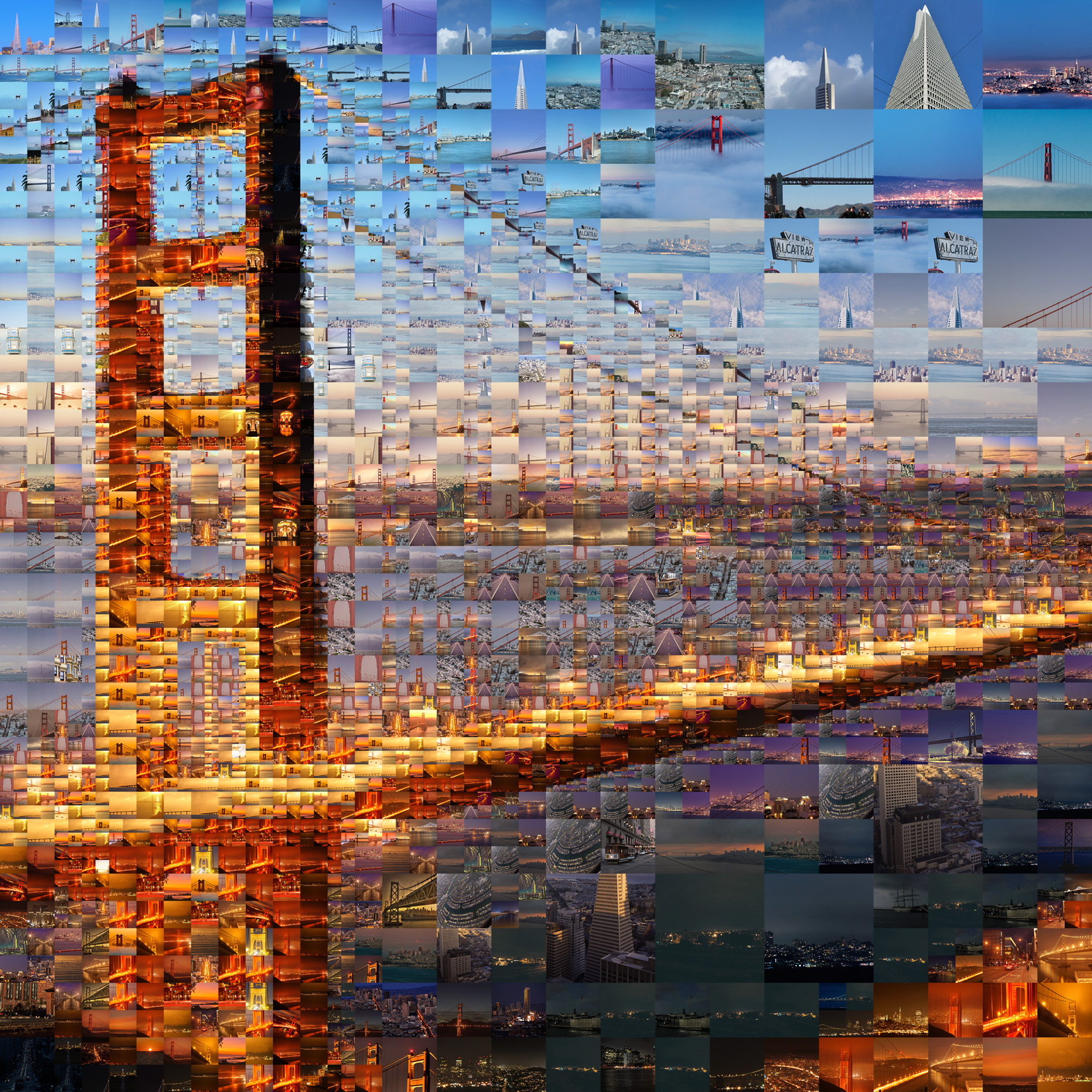 San Francisco's Bridge mural art