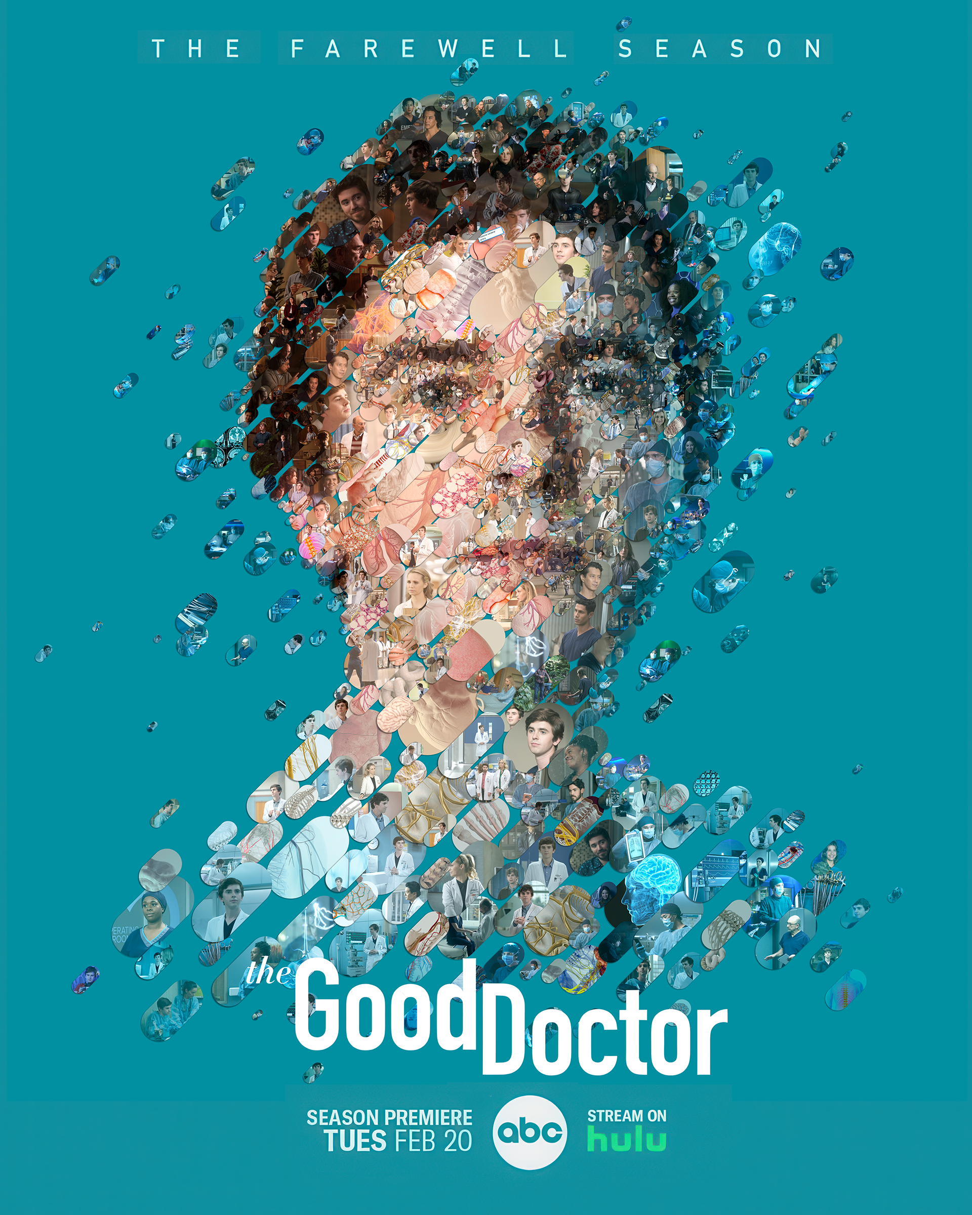 The Good Doctor TV series mosaic artwork poster, digital illustration
