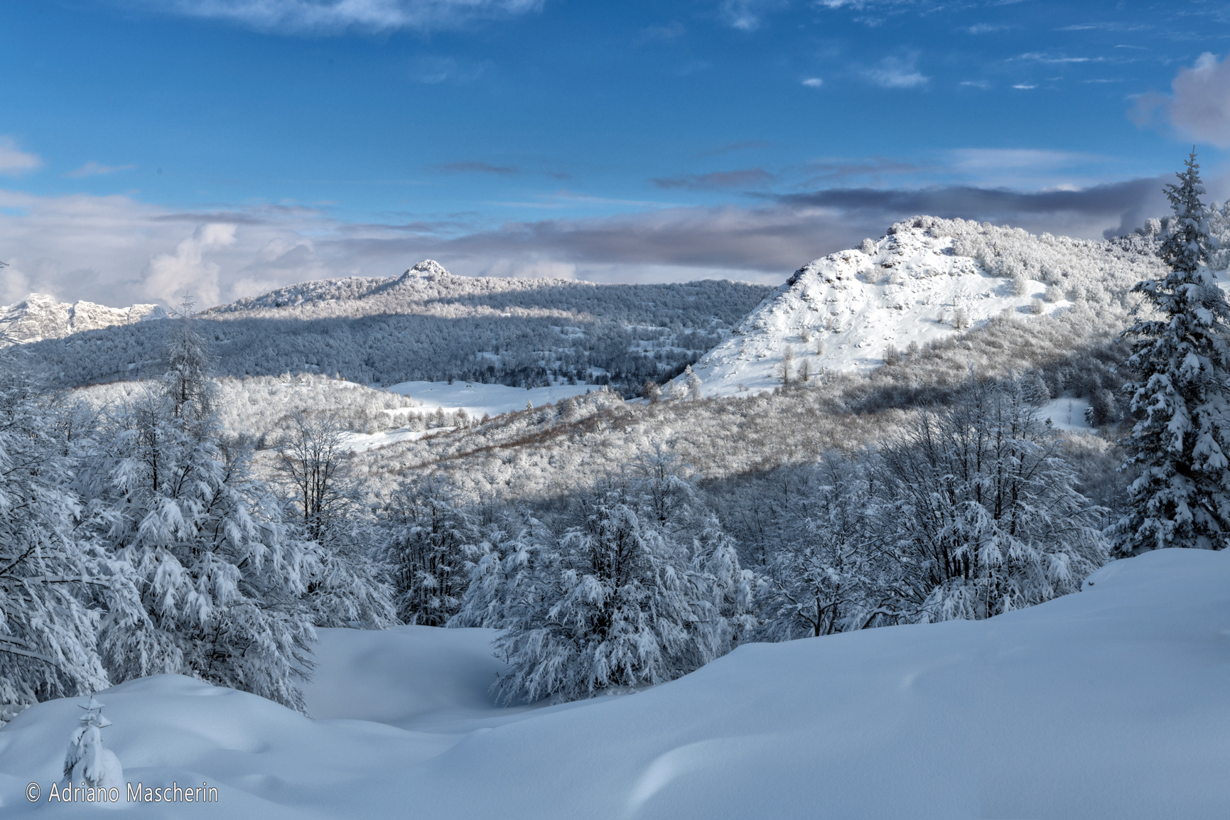 Da col Spizzat il monte Ciastelat - Mount Ciastelat from col Spizzat