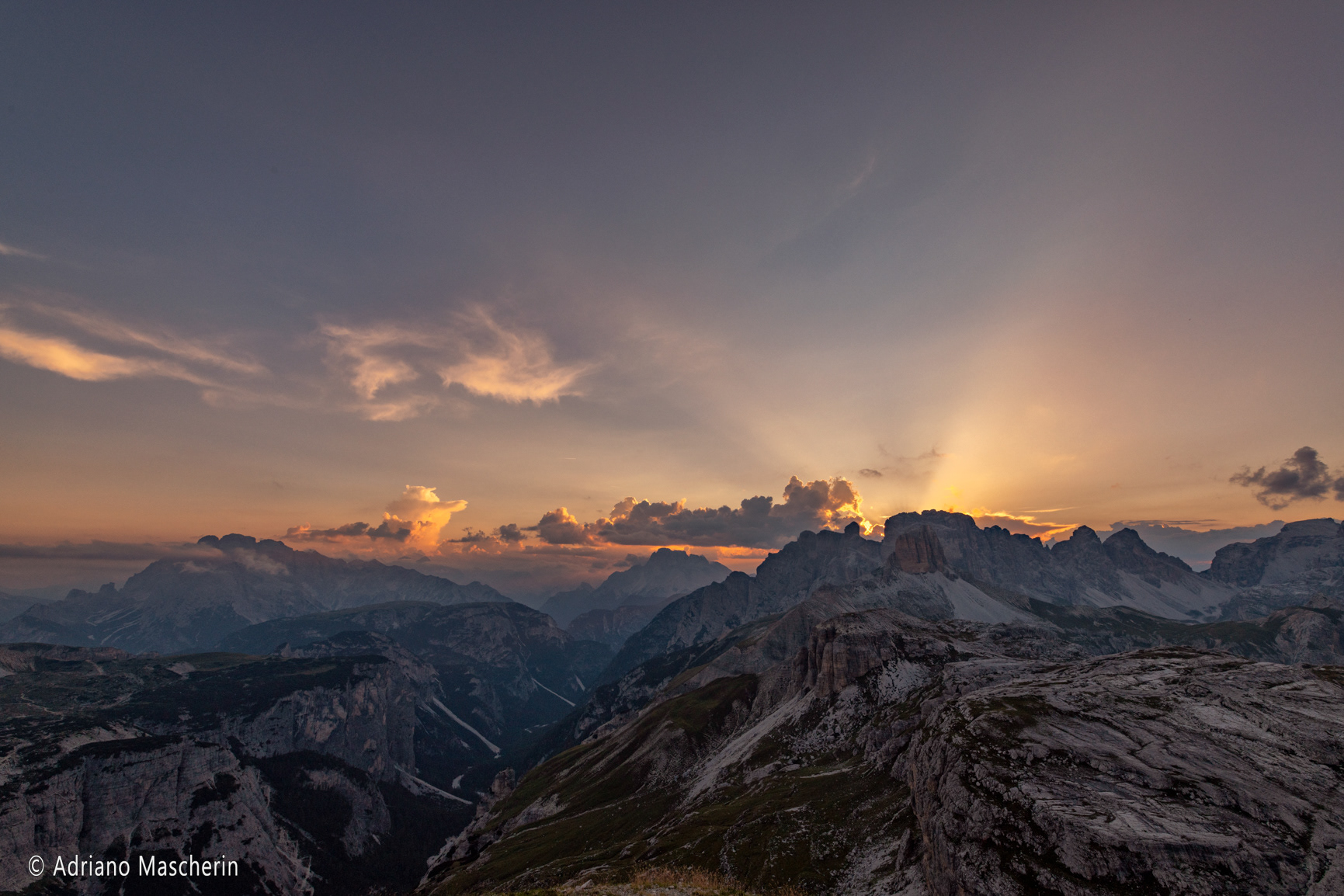 Ultime luci dal Sasso di Sesto - Last lights from the Sasso di Sesto