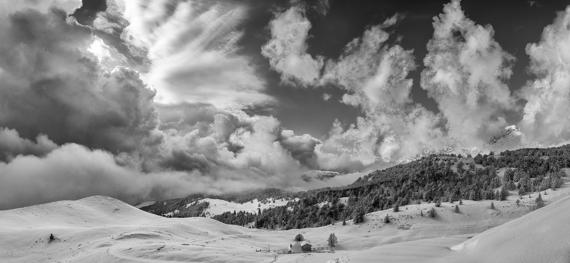 Muro di nuvole casera Valfredda - Valfredda dairy cloud wall
