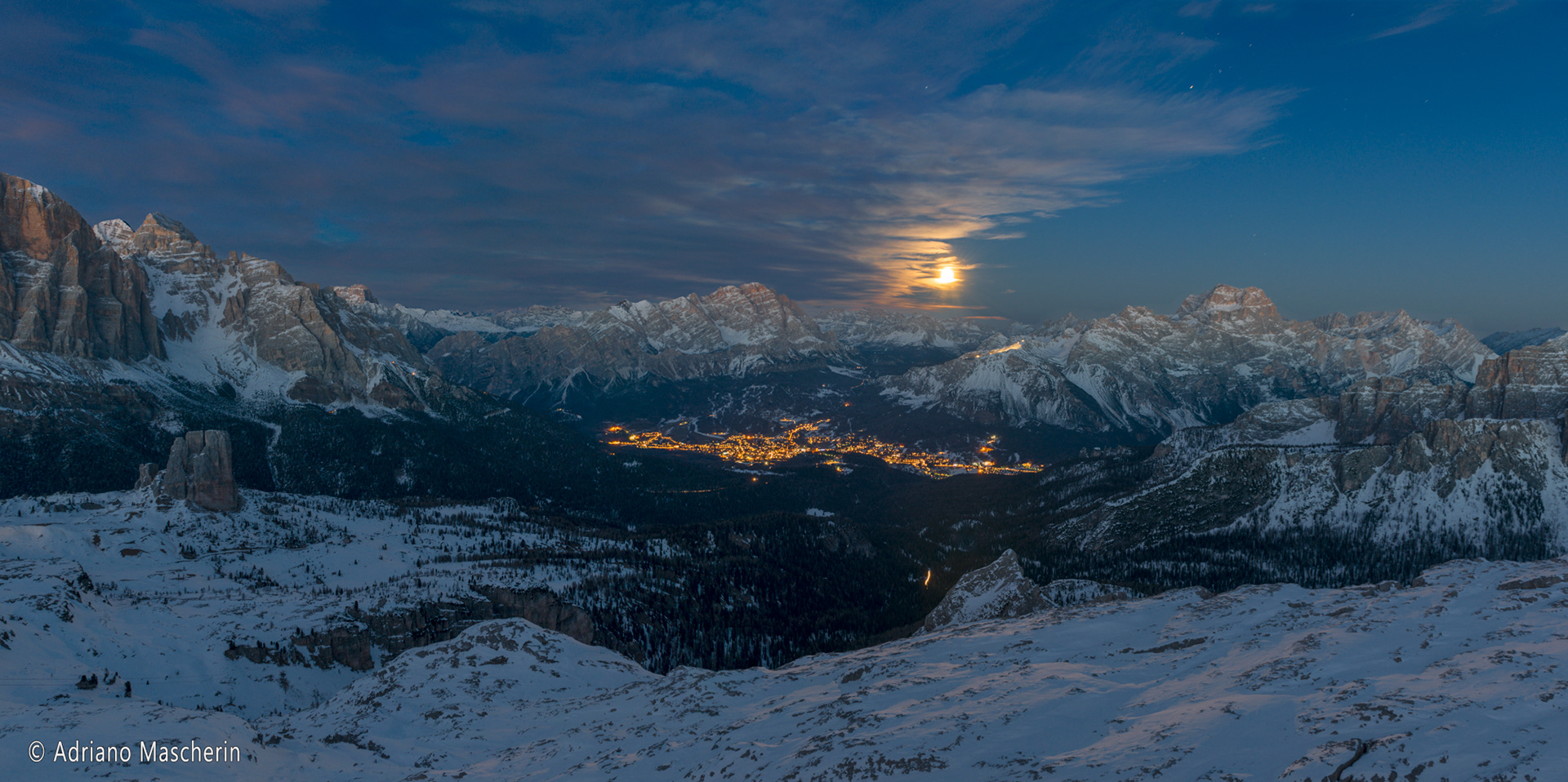 Conca di Cortina dal Nuvolau - Cortina basin from the Nuvolau