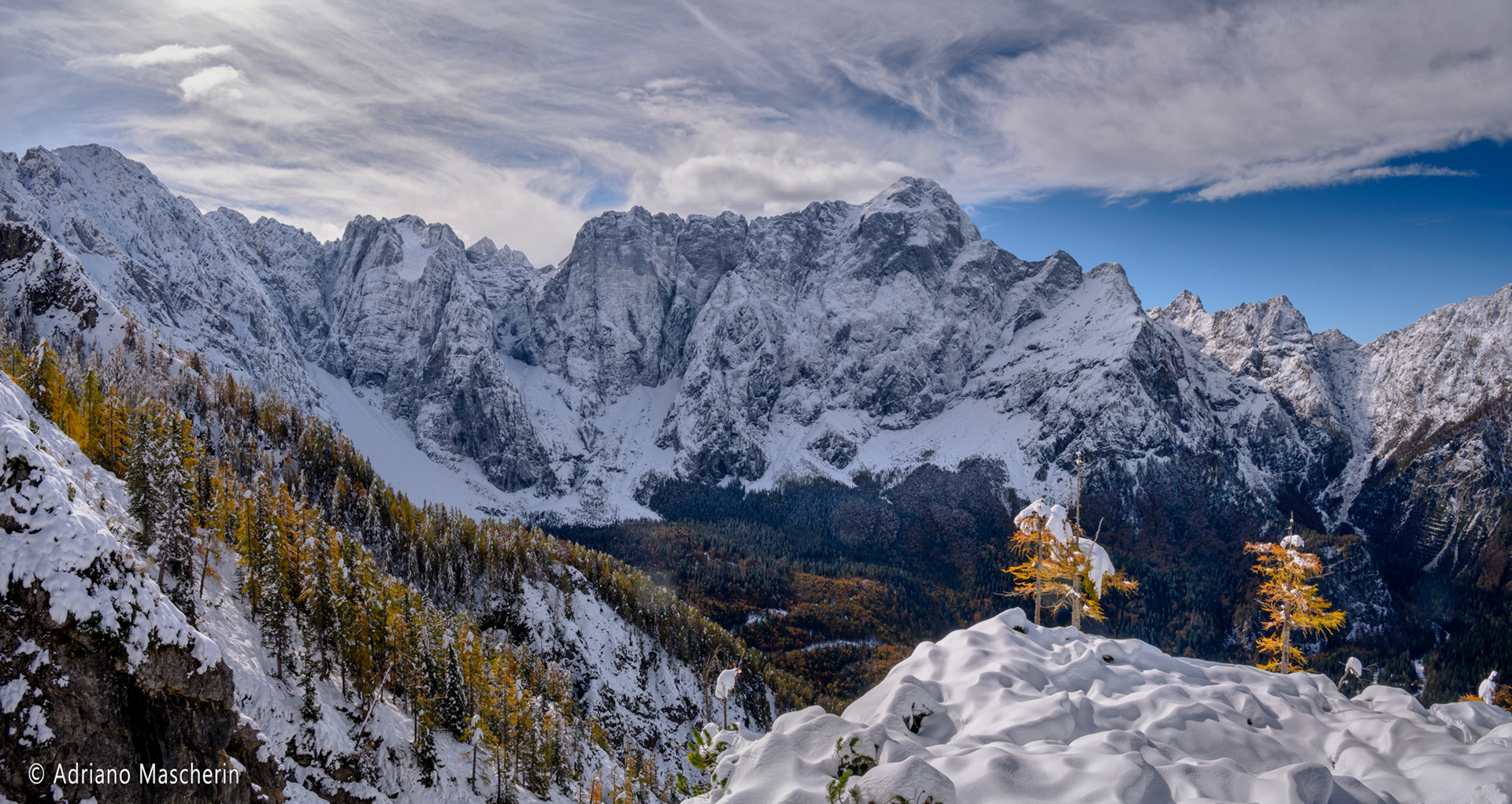 Mangart e la conca di Fusine - Mangart and the Fusine basin
