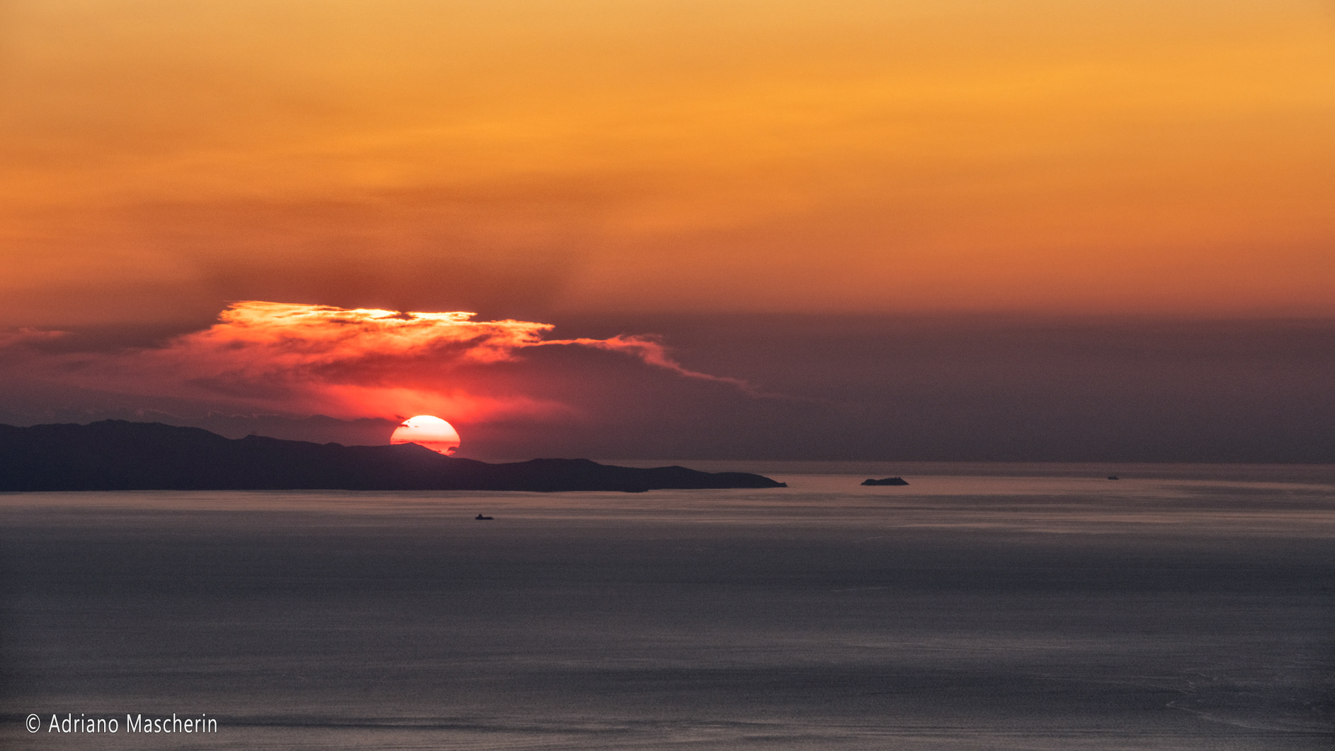 Tramonto dal monte Capanne - Sunset from Mount Capanne