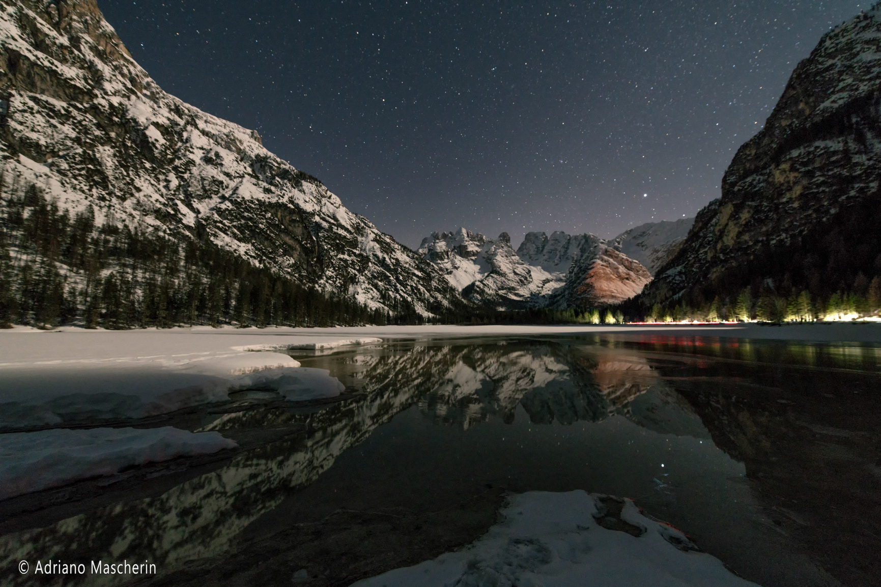 Lago di landro e gruppo del Cristallo - Landro lake and the Cristallo group