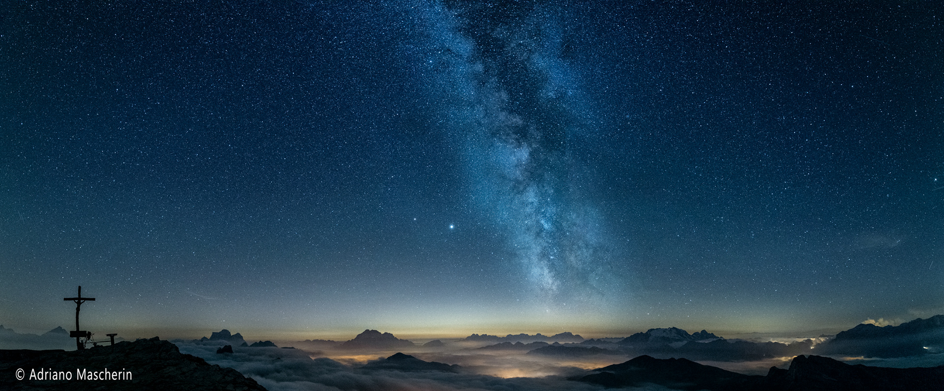 Via lattea dal monte Lagazuoi - Milky way from Mount Lagazuoi