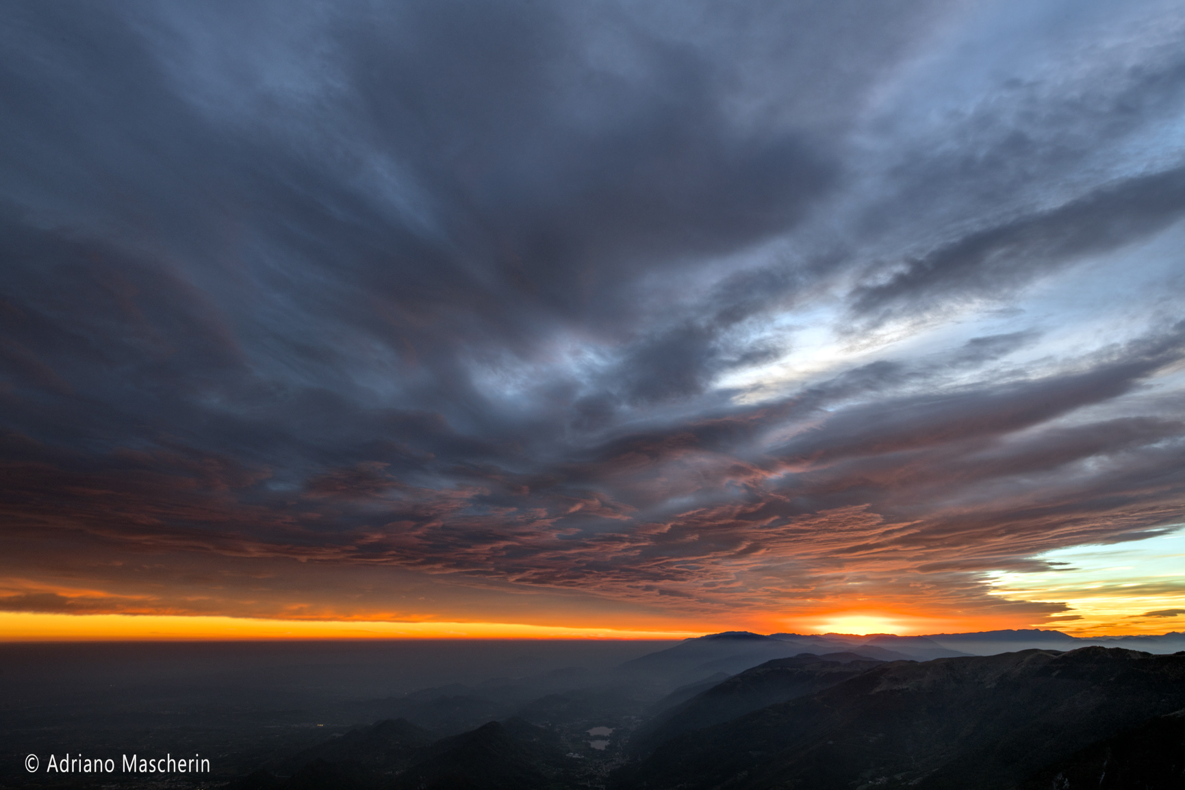 Tramonto dal Pizzoc - Sunset from Pizzoc