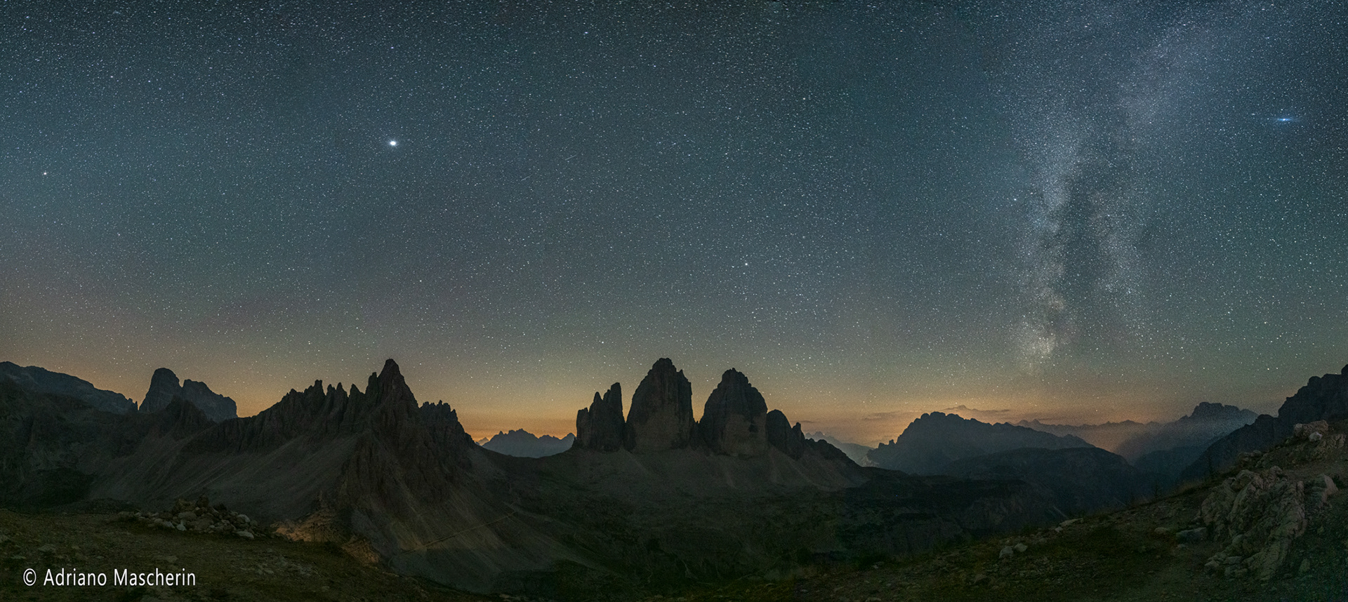 Via lattea dal Sasso di Sesto - Milky way from Sasso di Sesto