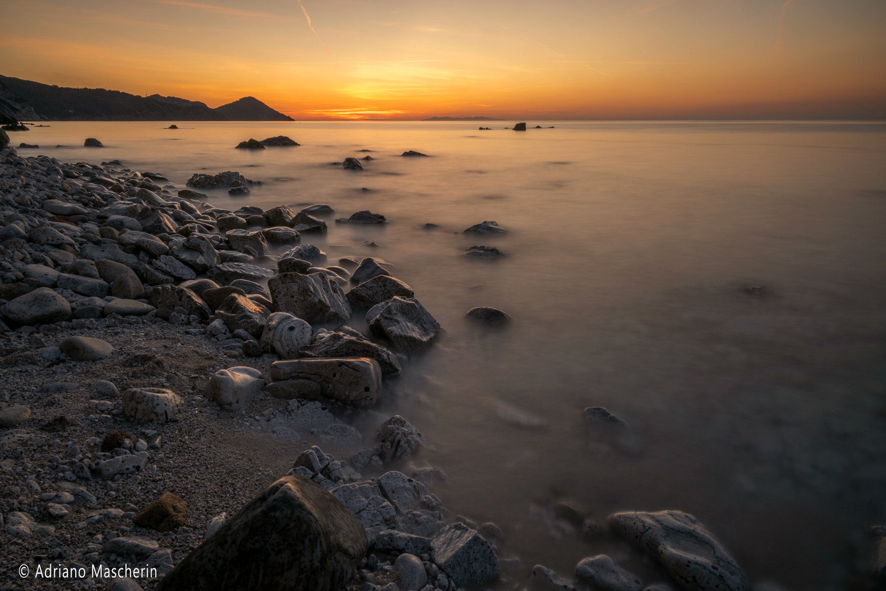 Tramonto da capo Bianco isola d'Elba - Sunset from Capo Bianco on Elba island
