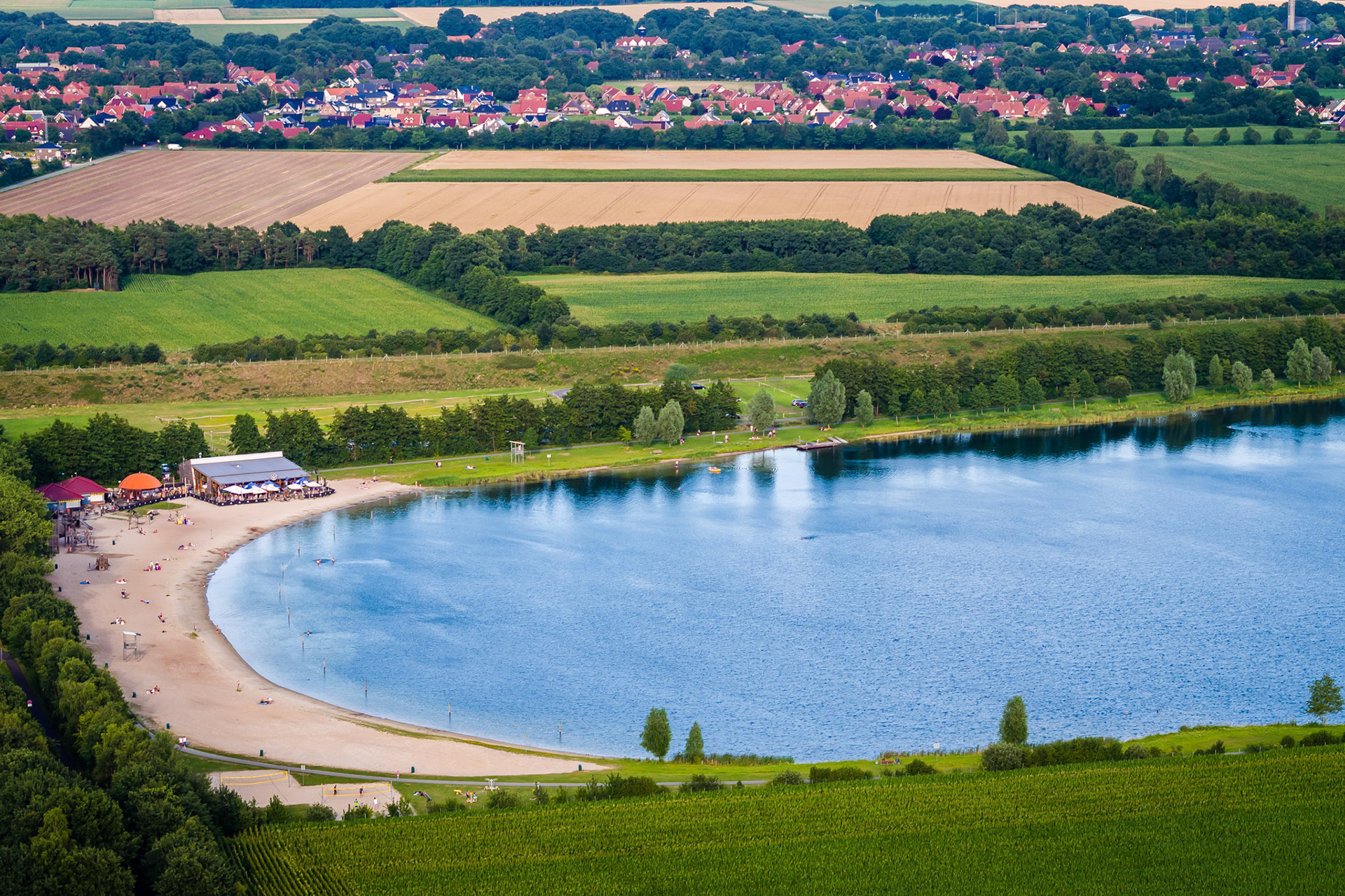 Blick auf den Freizeitsee in Lohne Wietmarschen