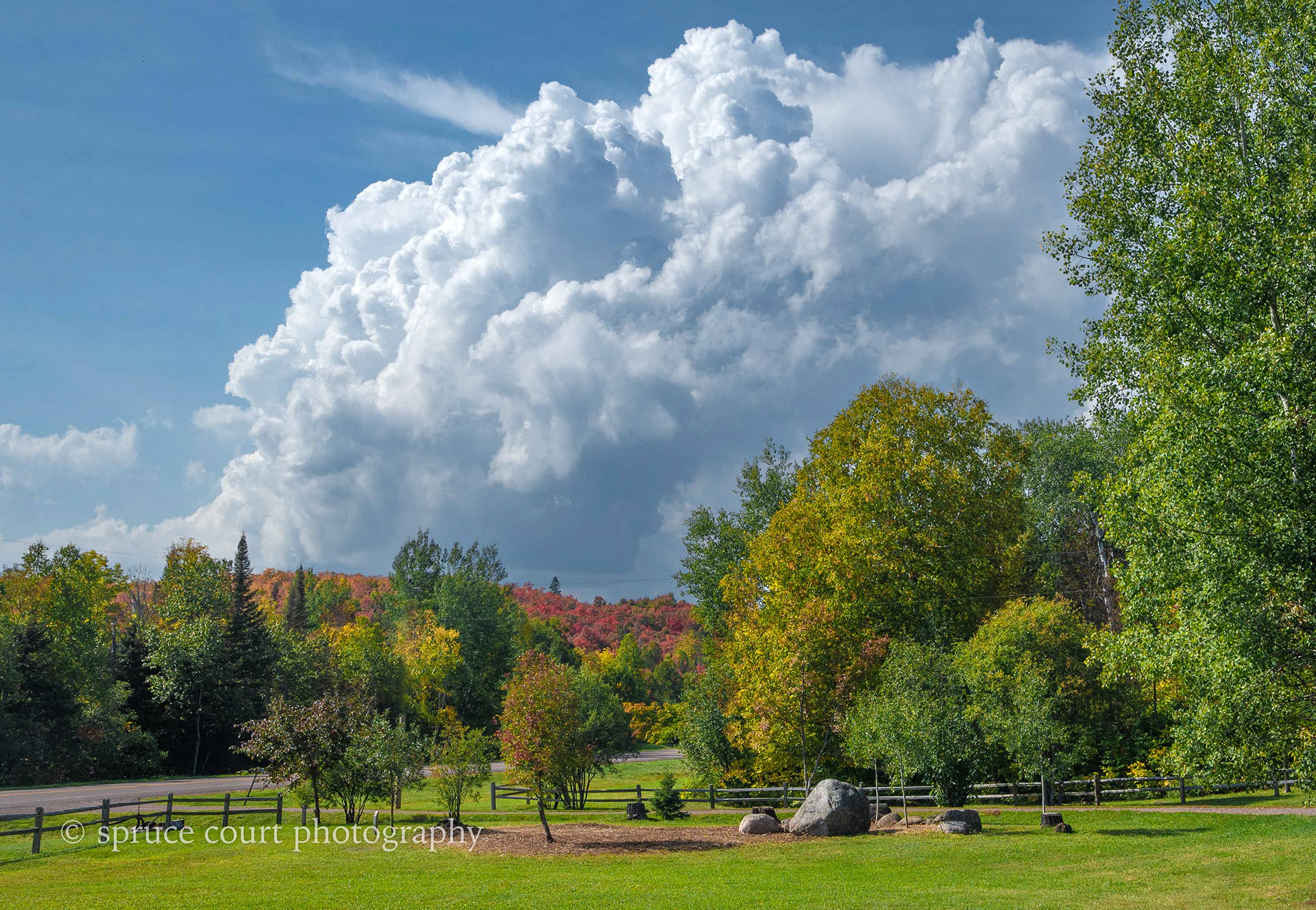 Fall Colors and Thunderheads