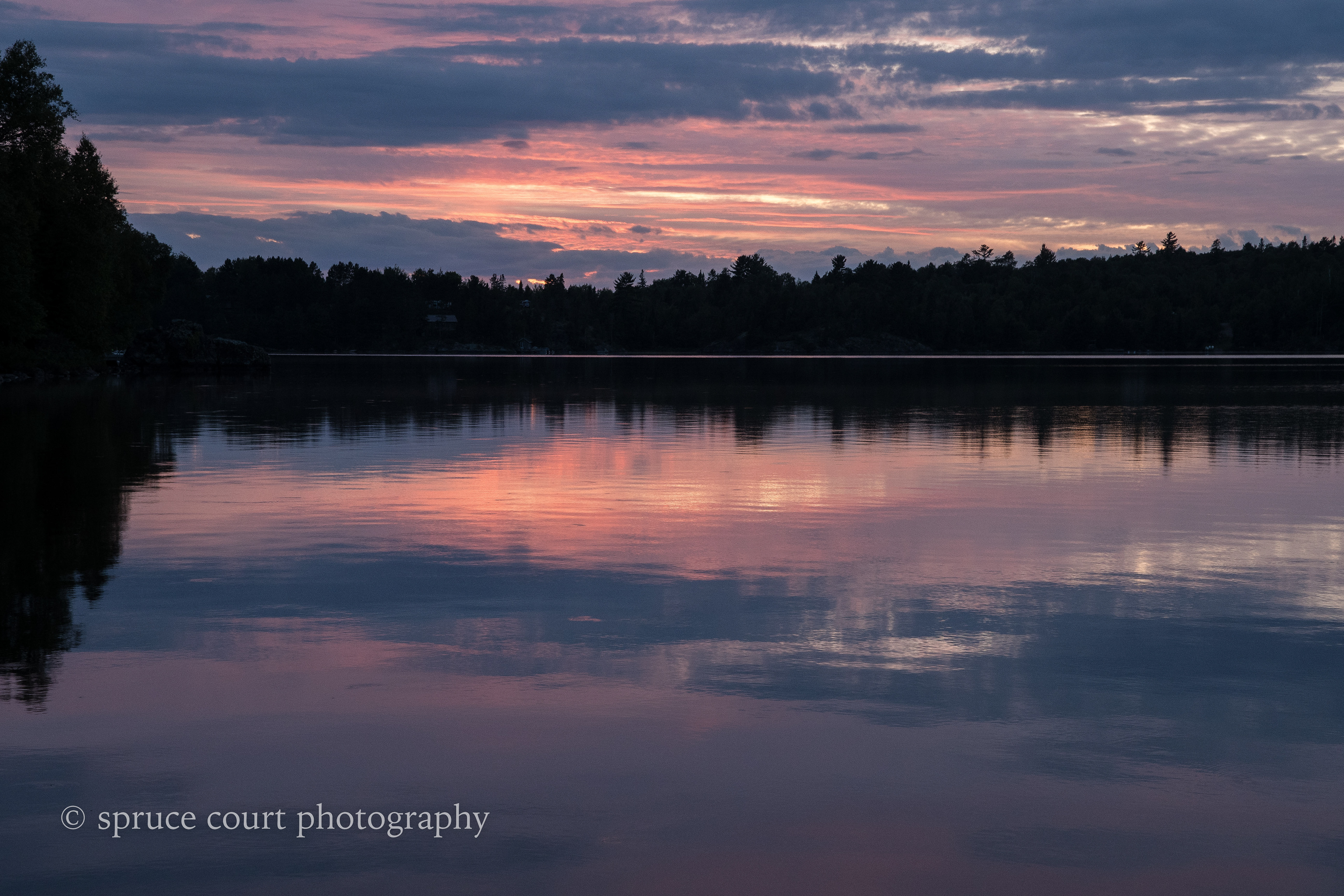 Sunset at Burntside Lake 2