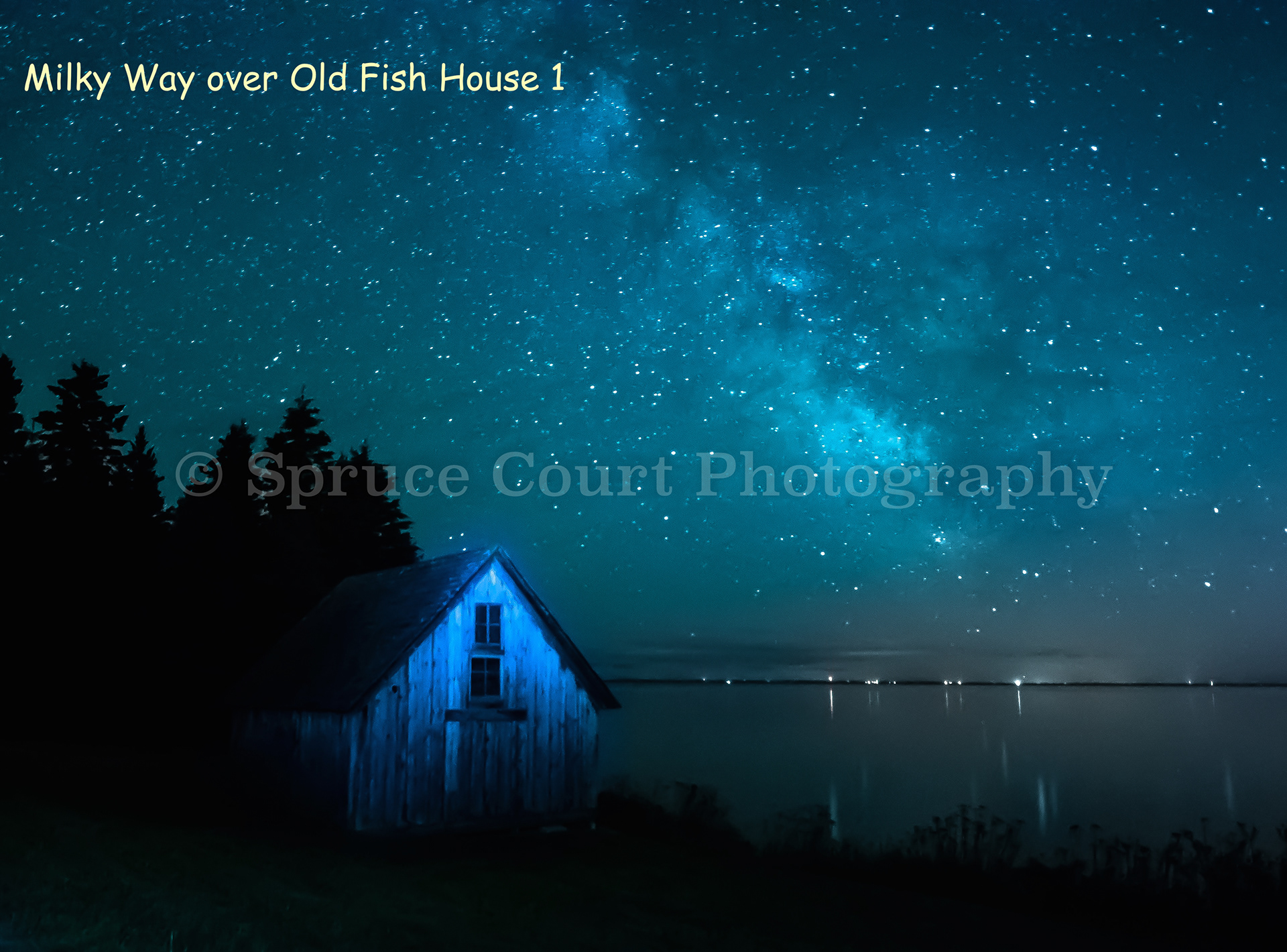 Milky Way over Old Fish House 1