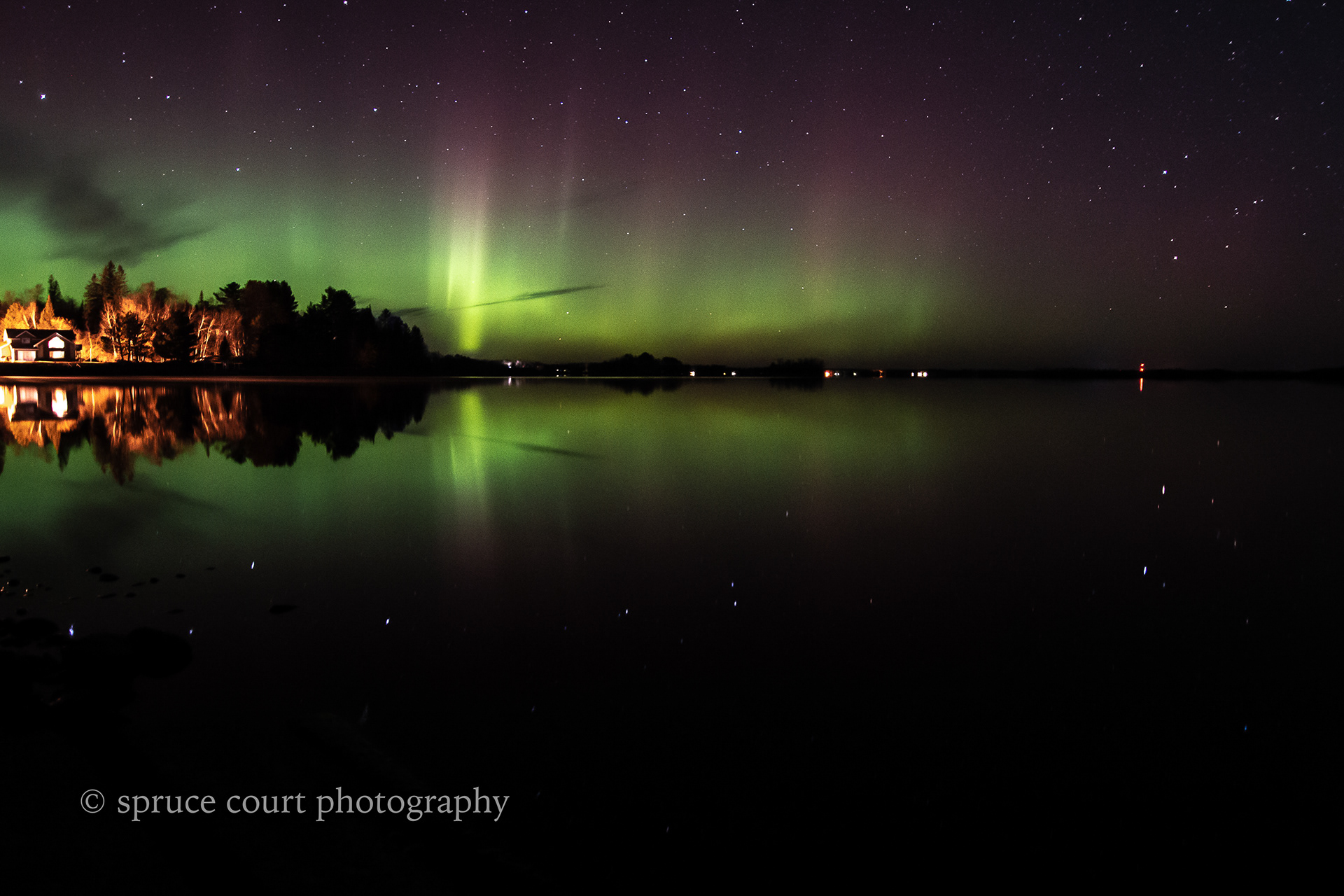 Aurora at Island Lake 4