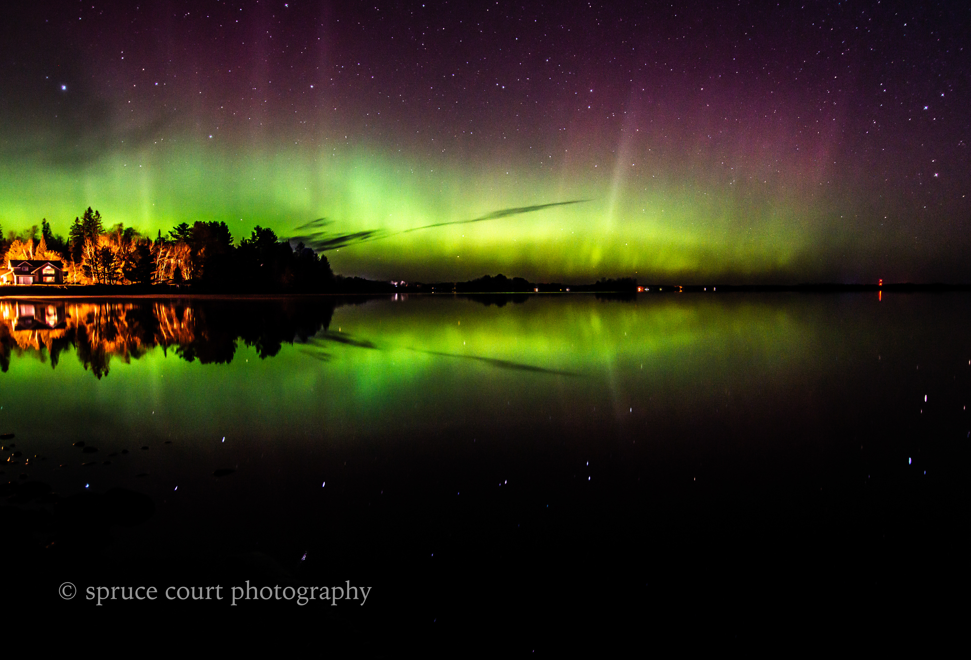 Aurora at Island Lake 6