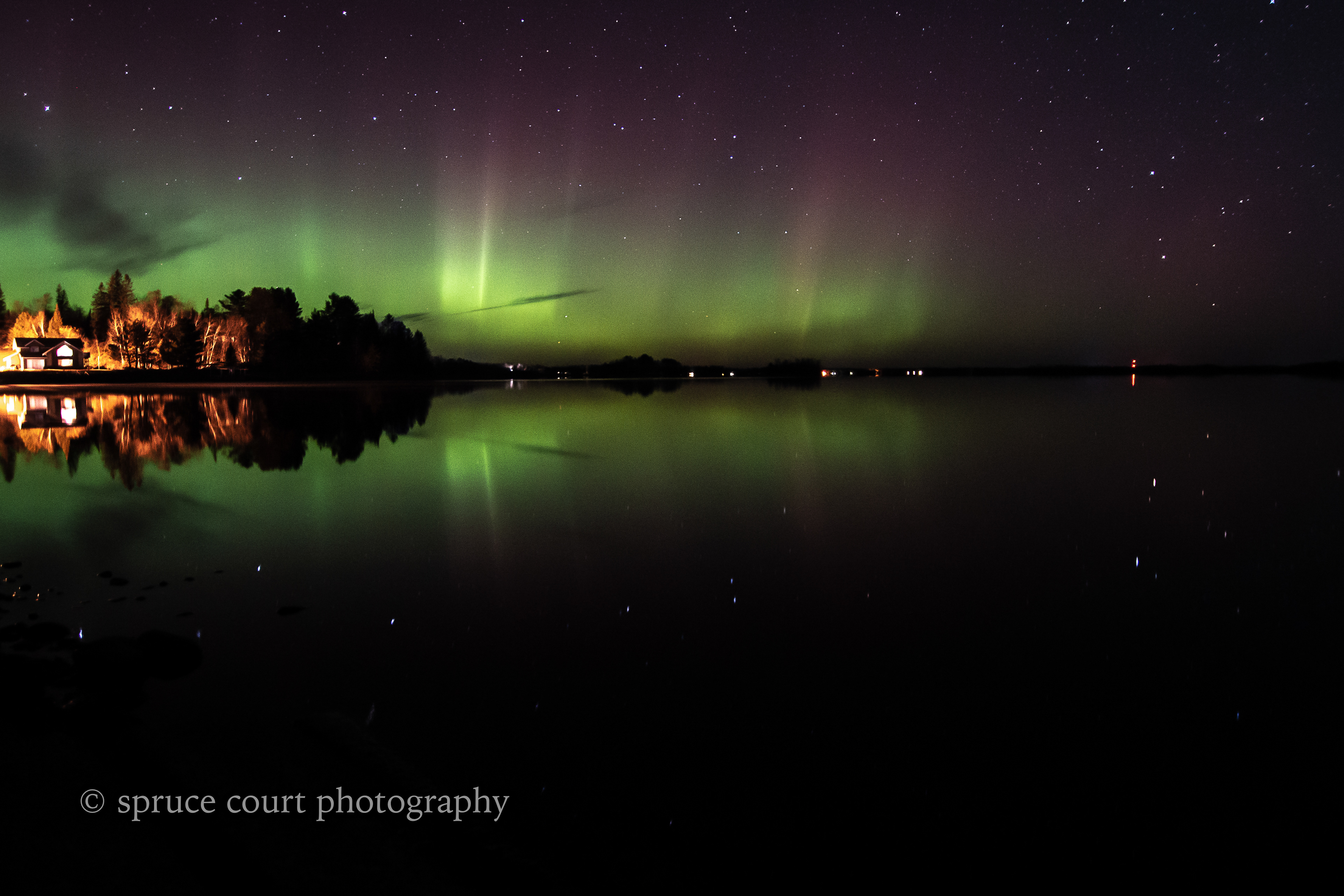 Aurora at Island Lake 3