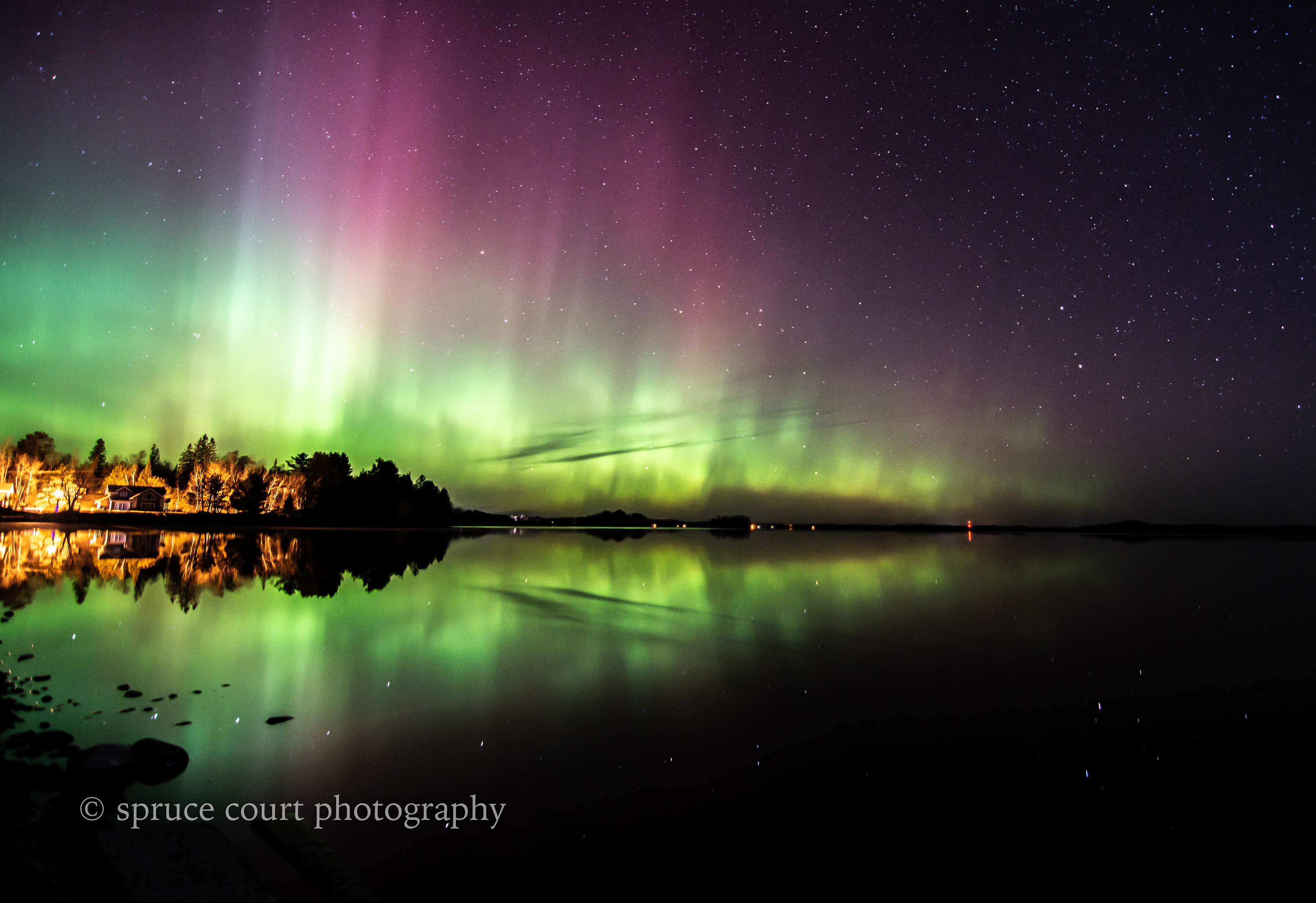 Aurora at Island Lake 13