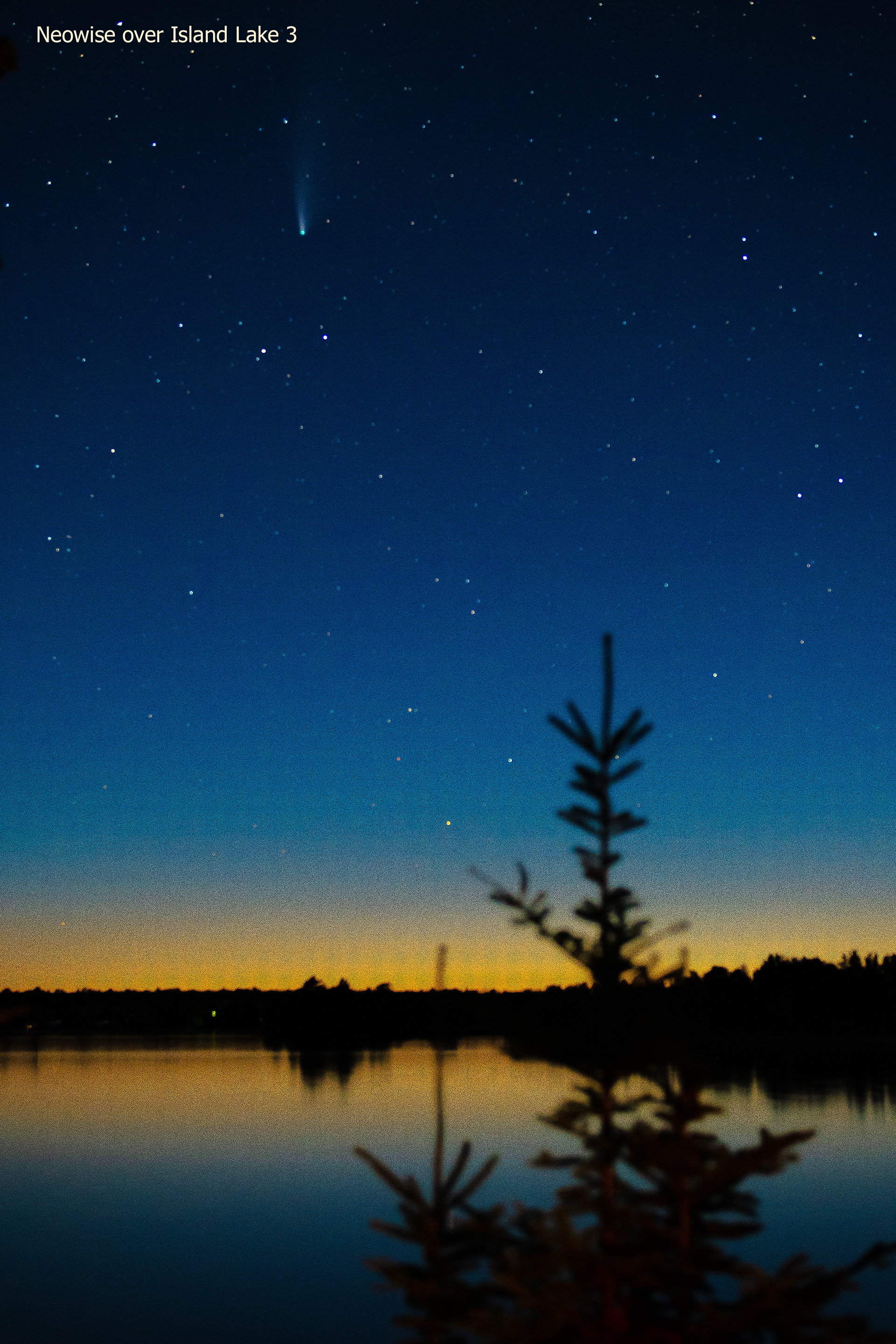 Neowise over Island Lake 3