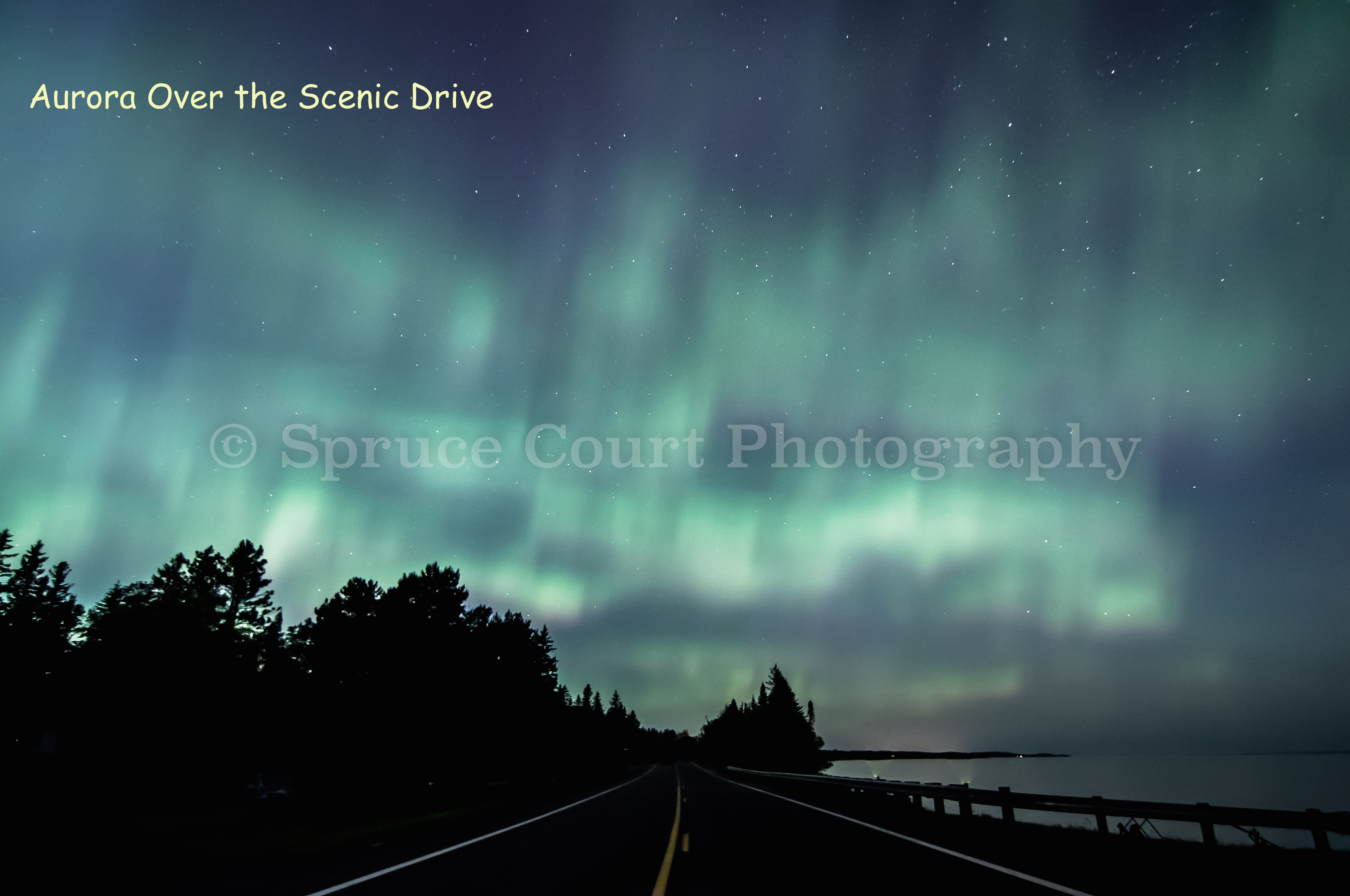 Aurora over the Scenic Drive