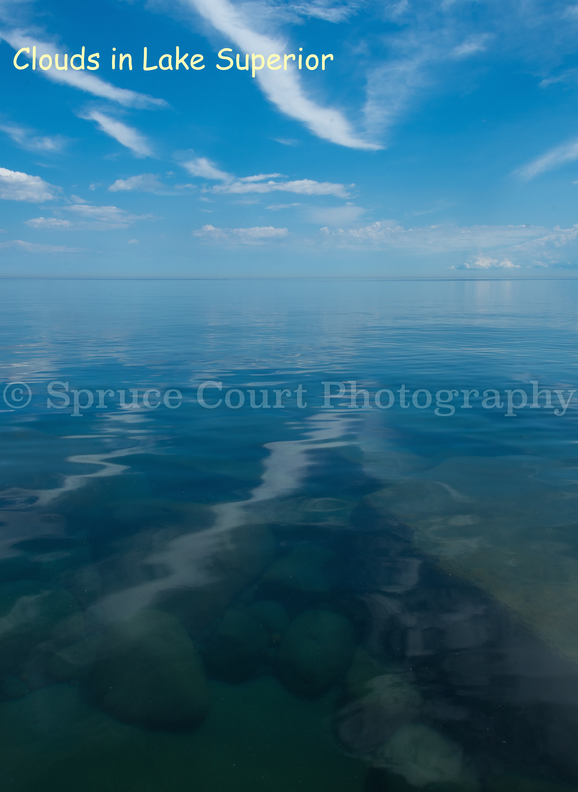 Clouds in Lake Superior
