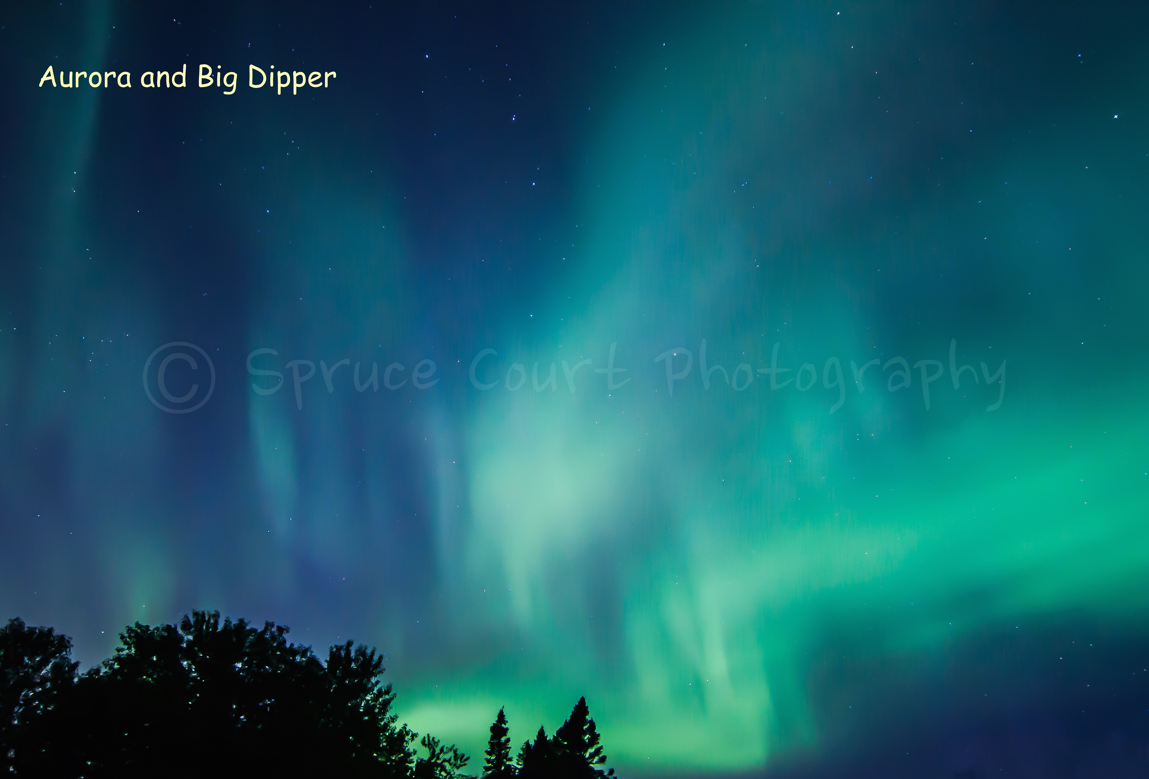 Aurora and Big Dipper
