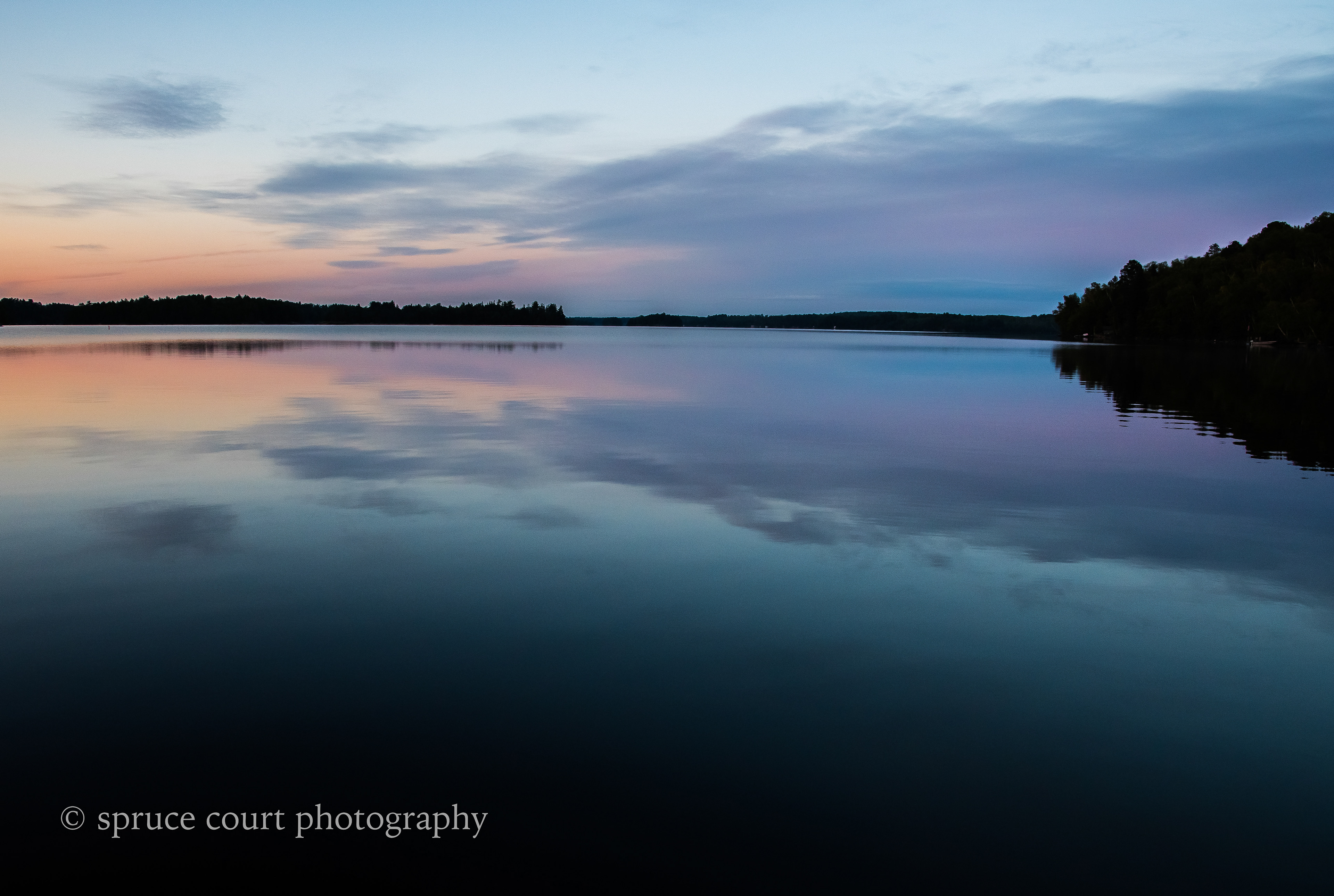 Sunset At Burntside Lake 1