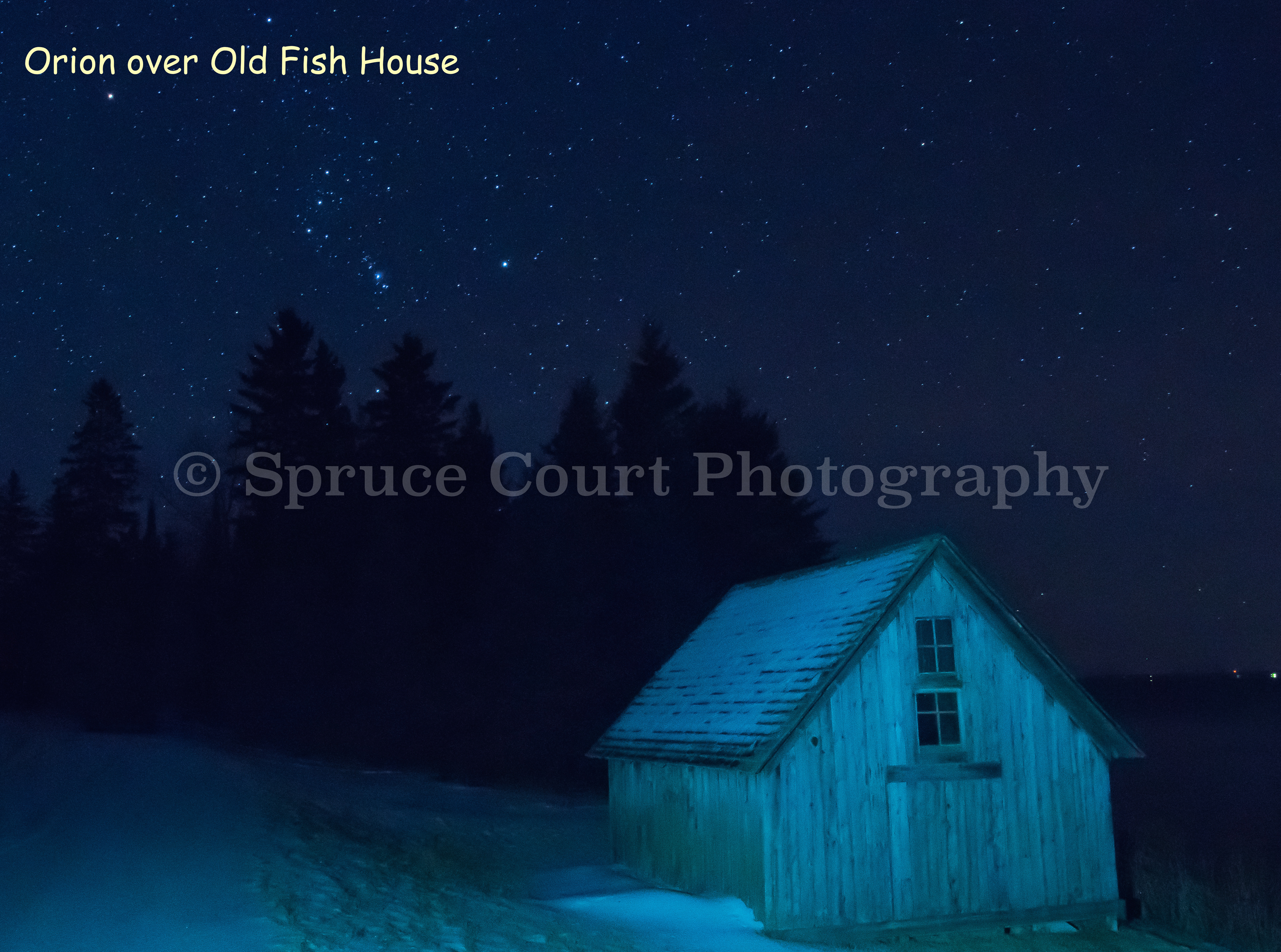 Orion over Old Fish House