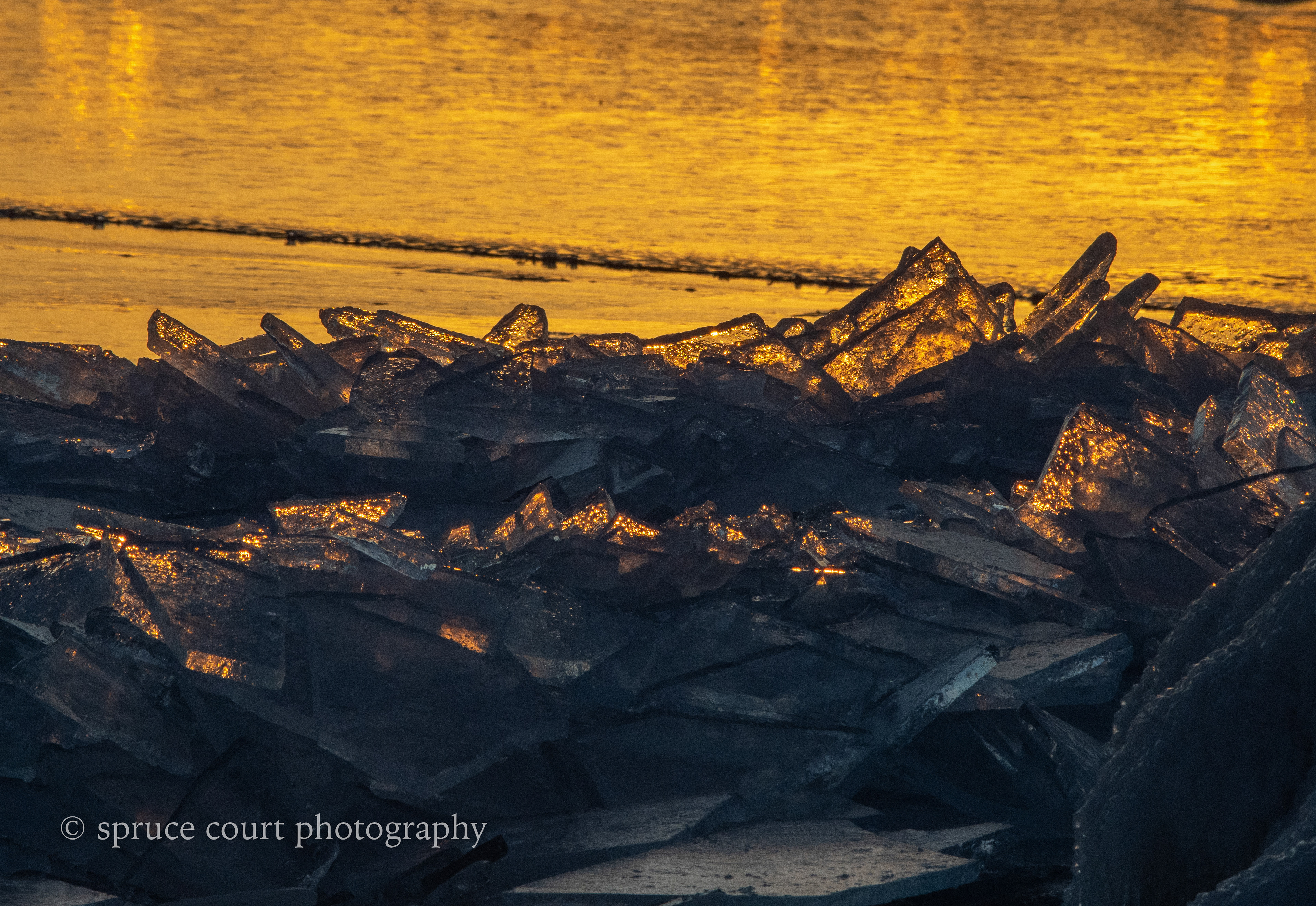 Sunset on Ice
