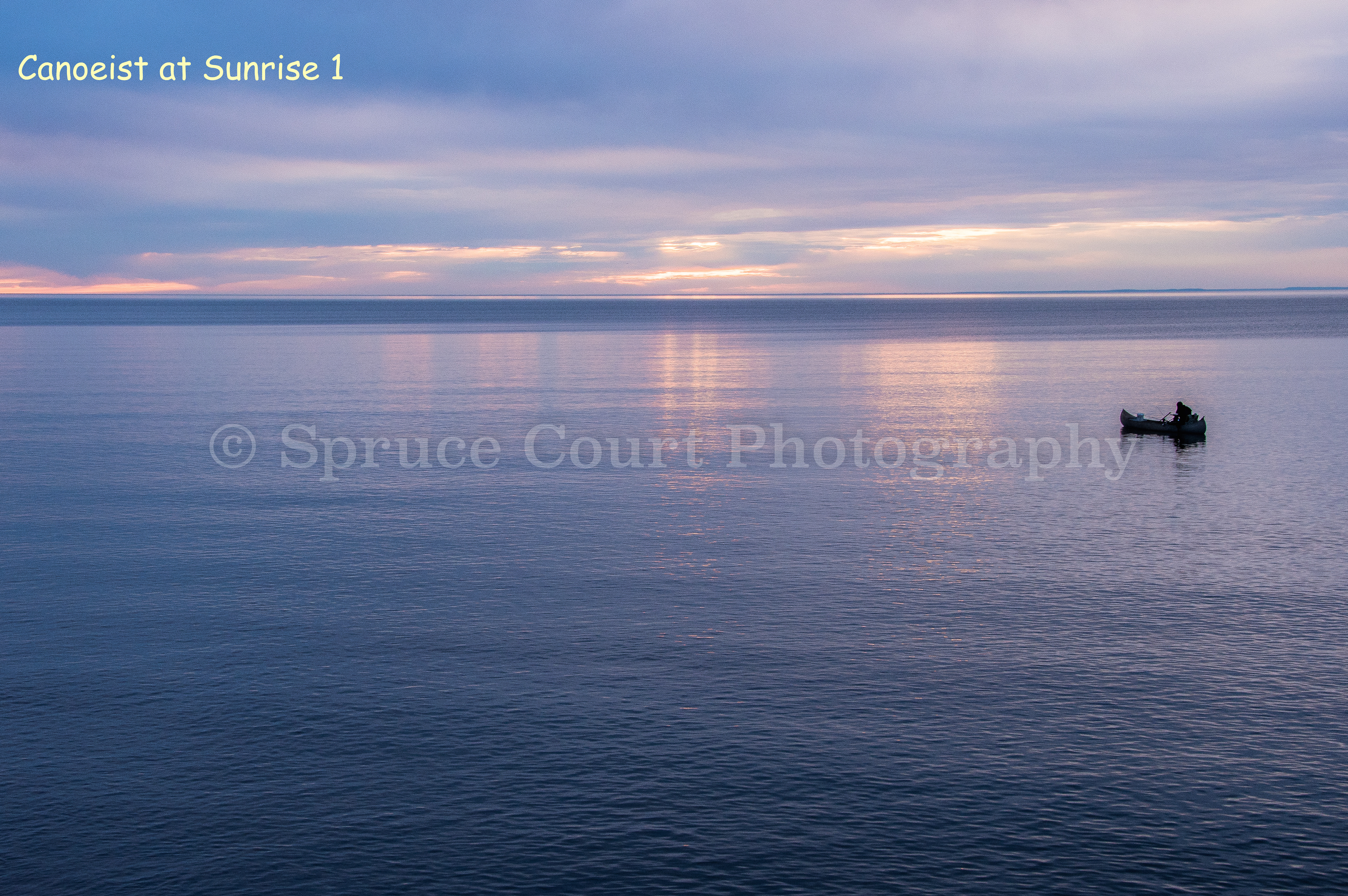 Canoeist at Sunrise 1