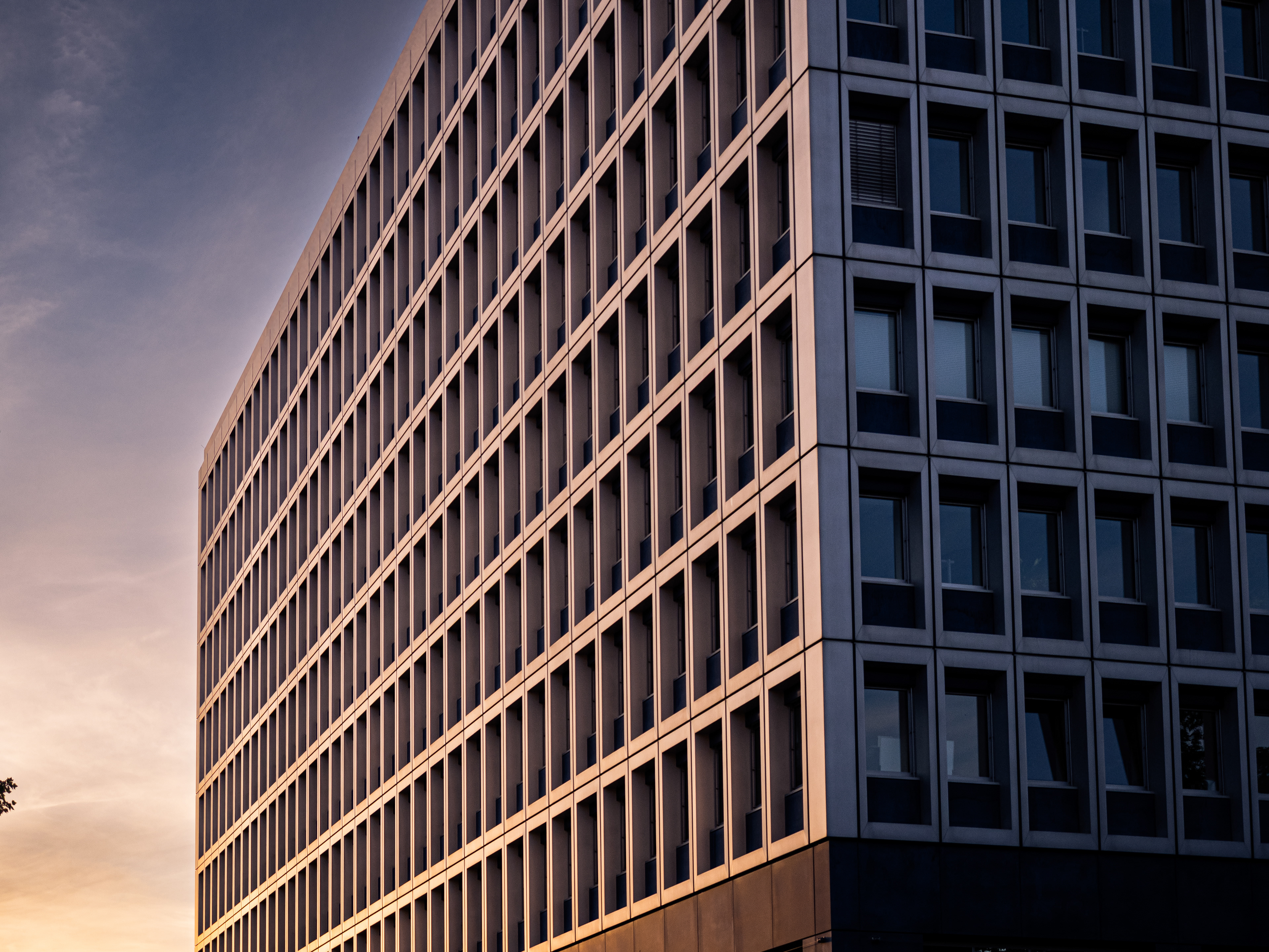 Büro mit Himmel