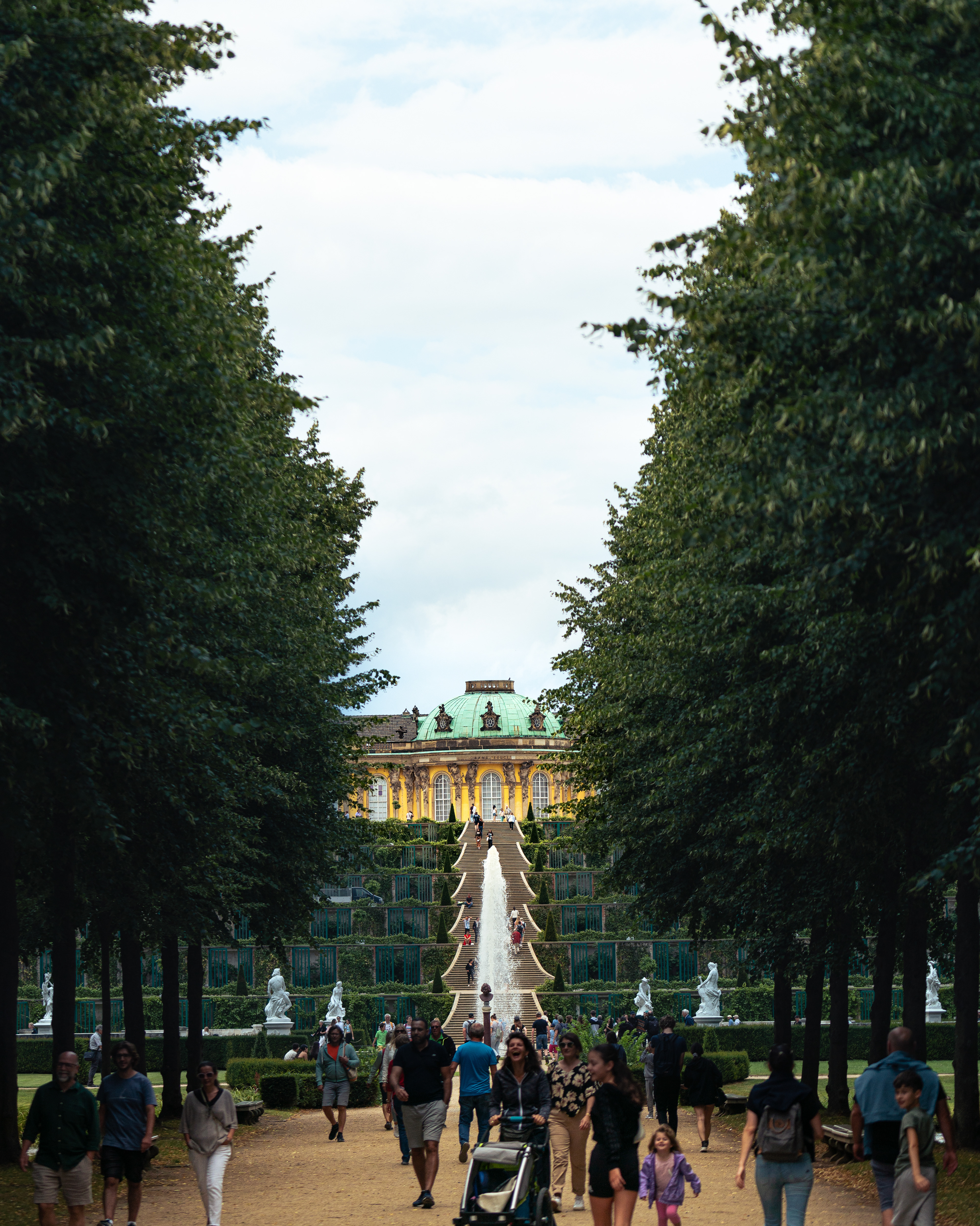Schloss Sanssouci stairs