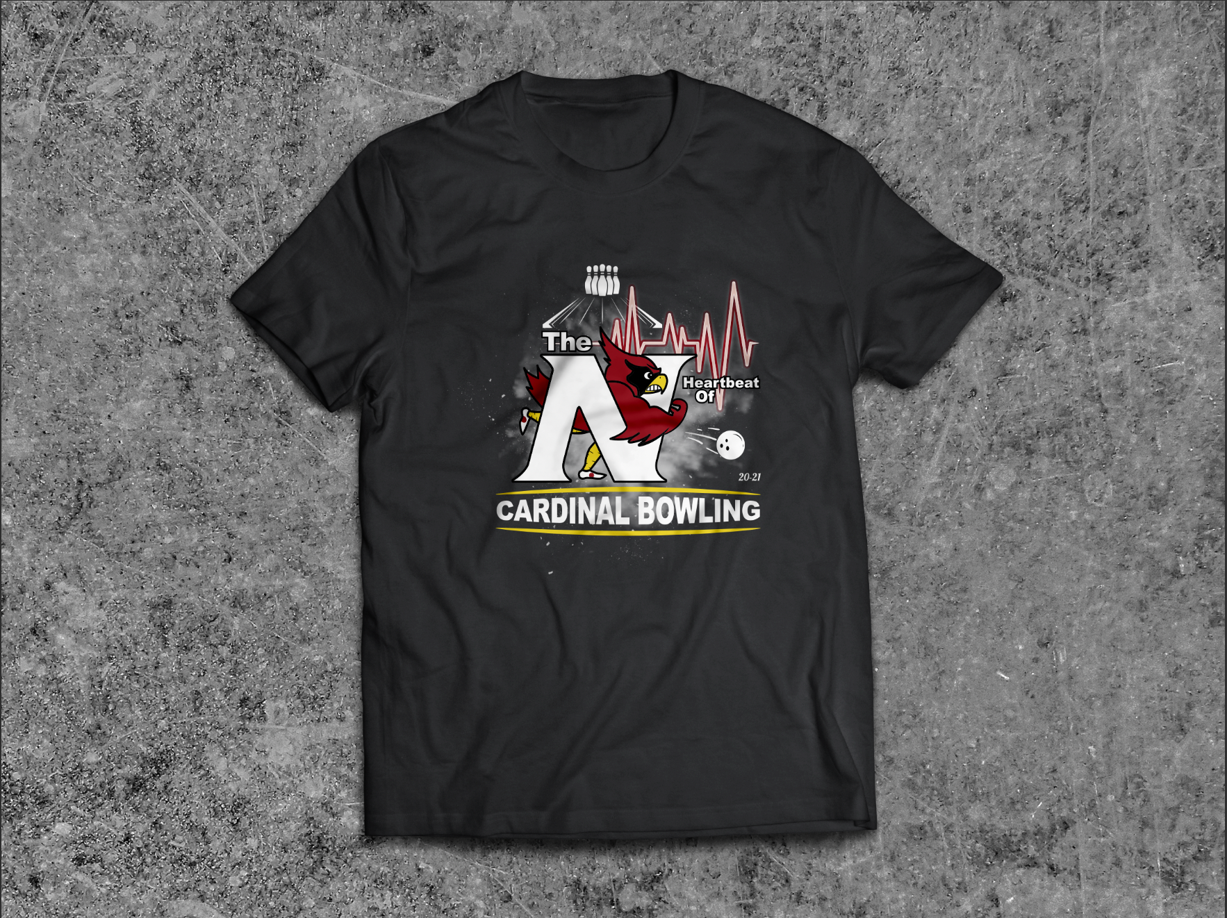 High School Bowling  Team T-shirts, 2020