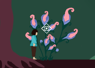 The eye = interact