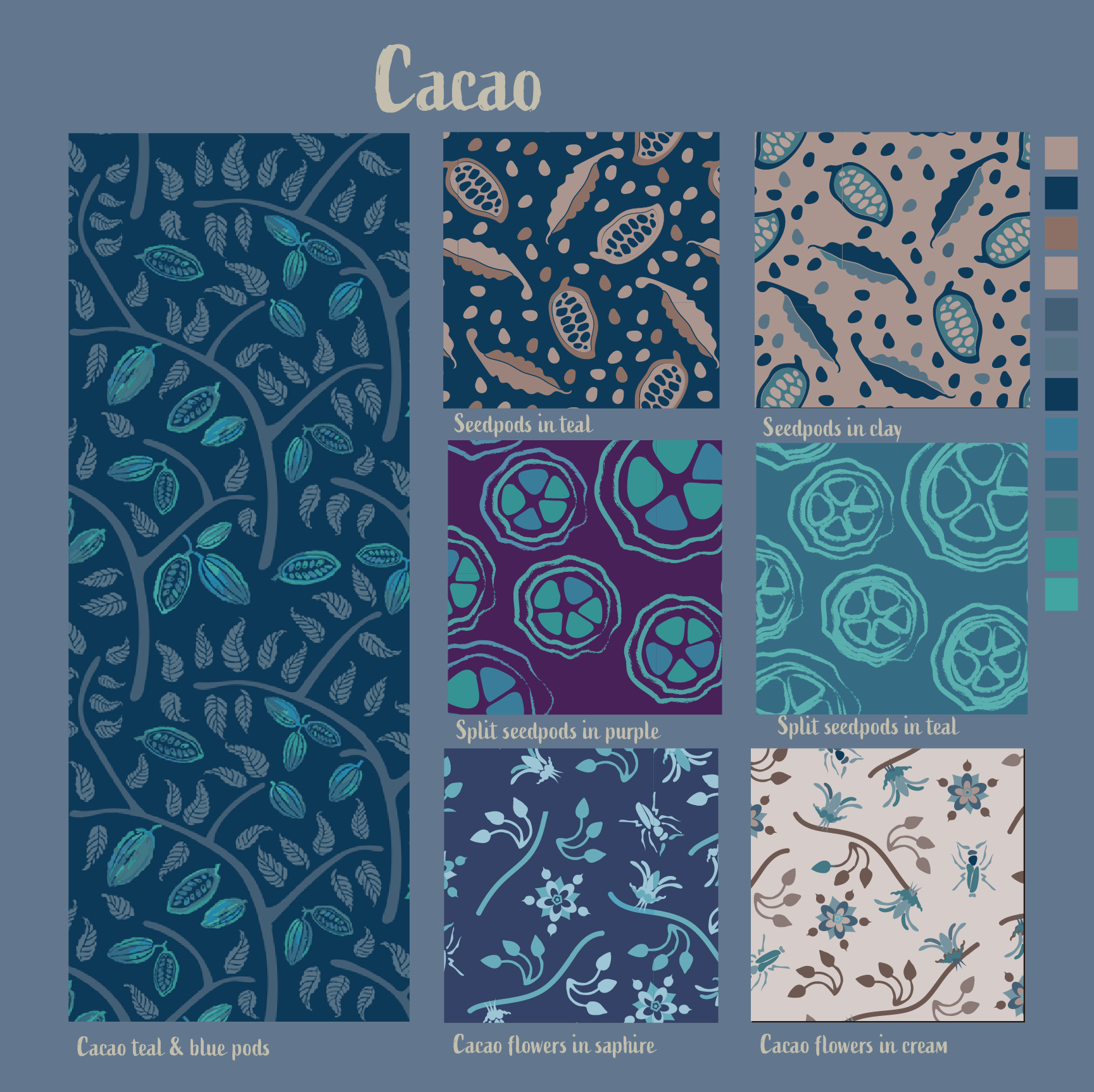 Cacao Collection in Teal