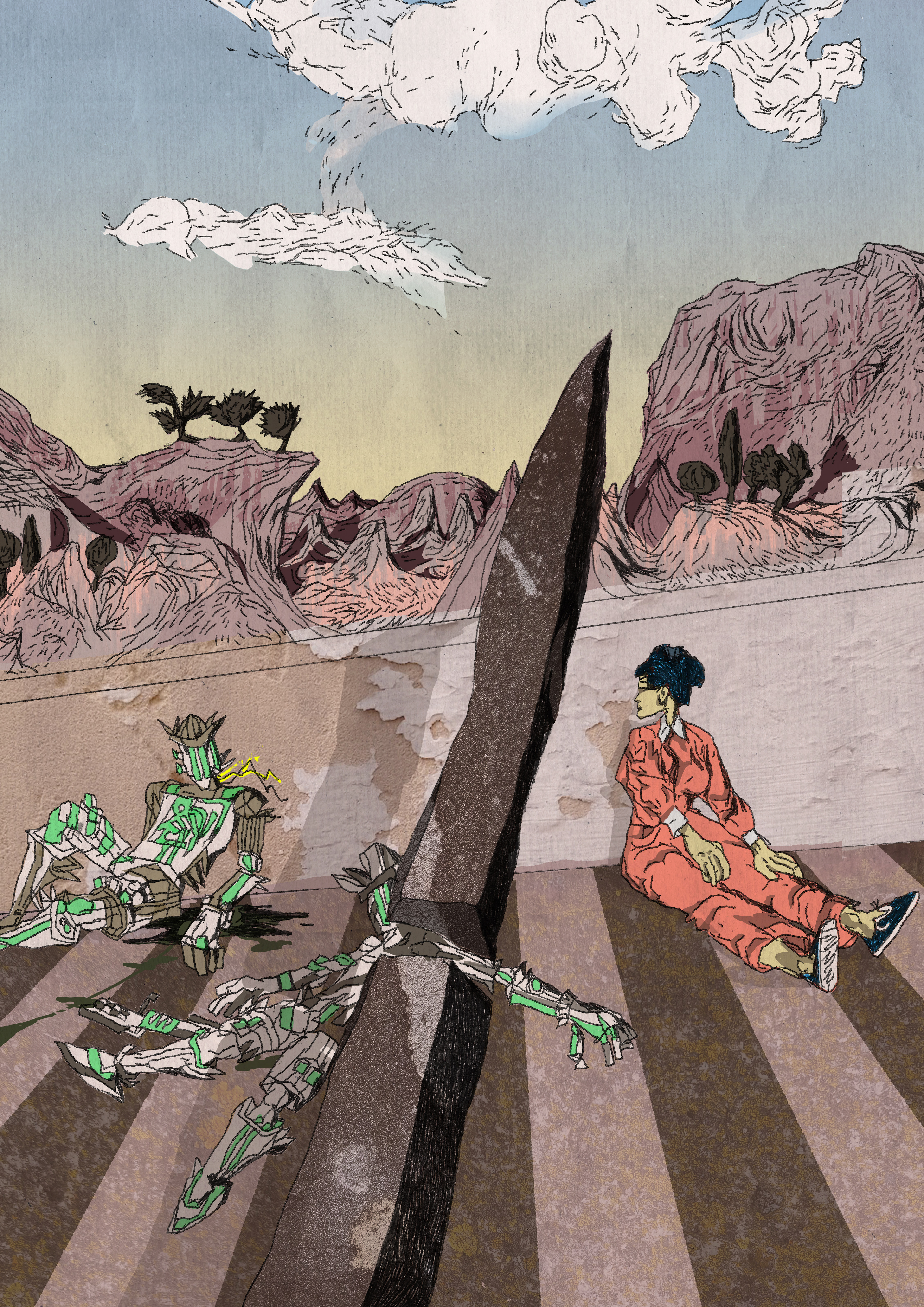 AGAINST ROBOT, personal project 2024