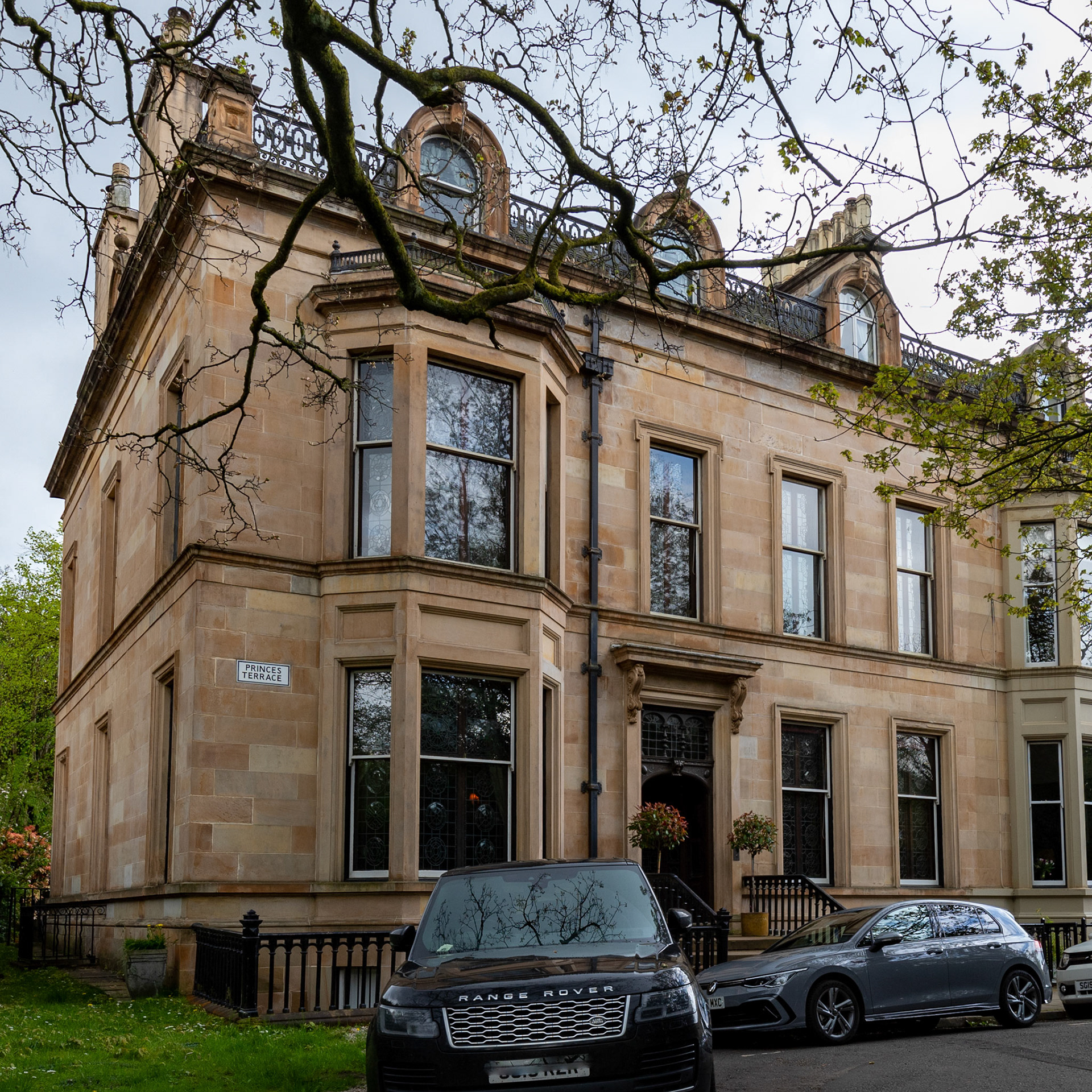 1 PRINCES TERRACE, PRINCE ALBERT ROAD, WITH GATEPIERS AND RAILINGS TO PRINCES TERRACE LANE